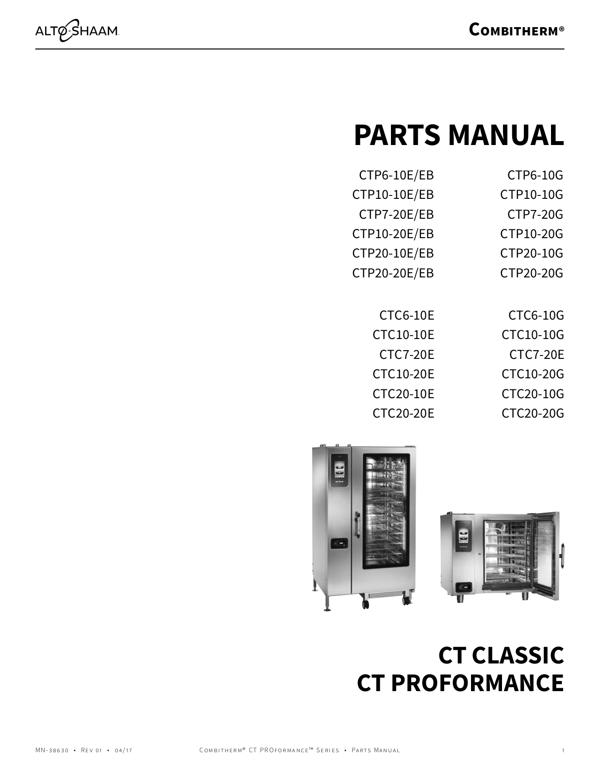 Alto Shaam CTP7-20E User Manual