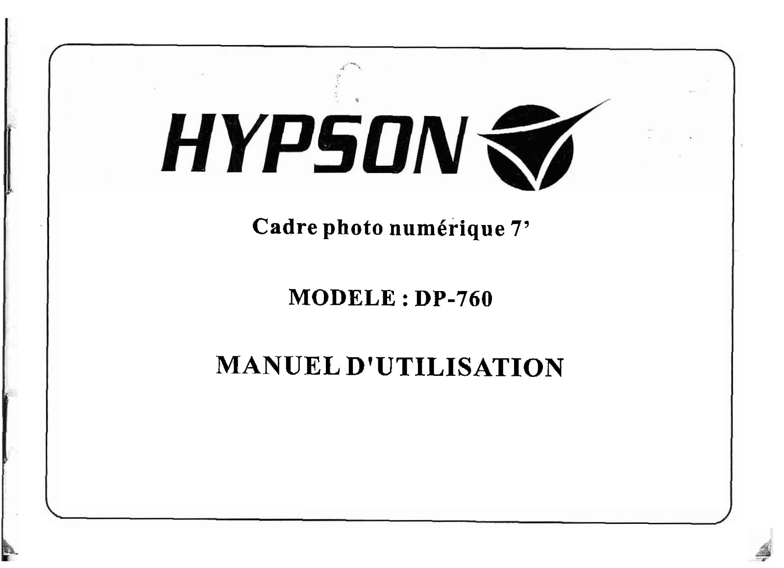 HYPSON DP-760 User Manual - ManualMachine.com