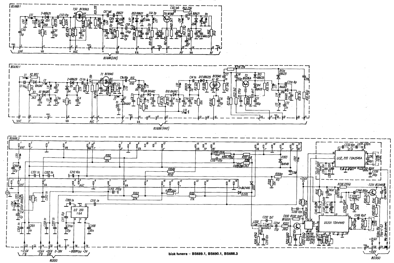 Seleco BS950-2 Schematic