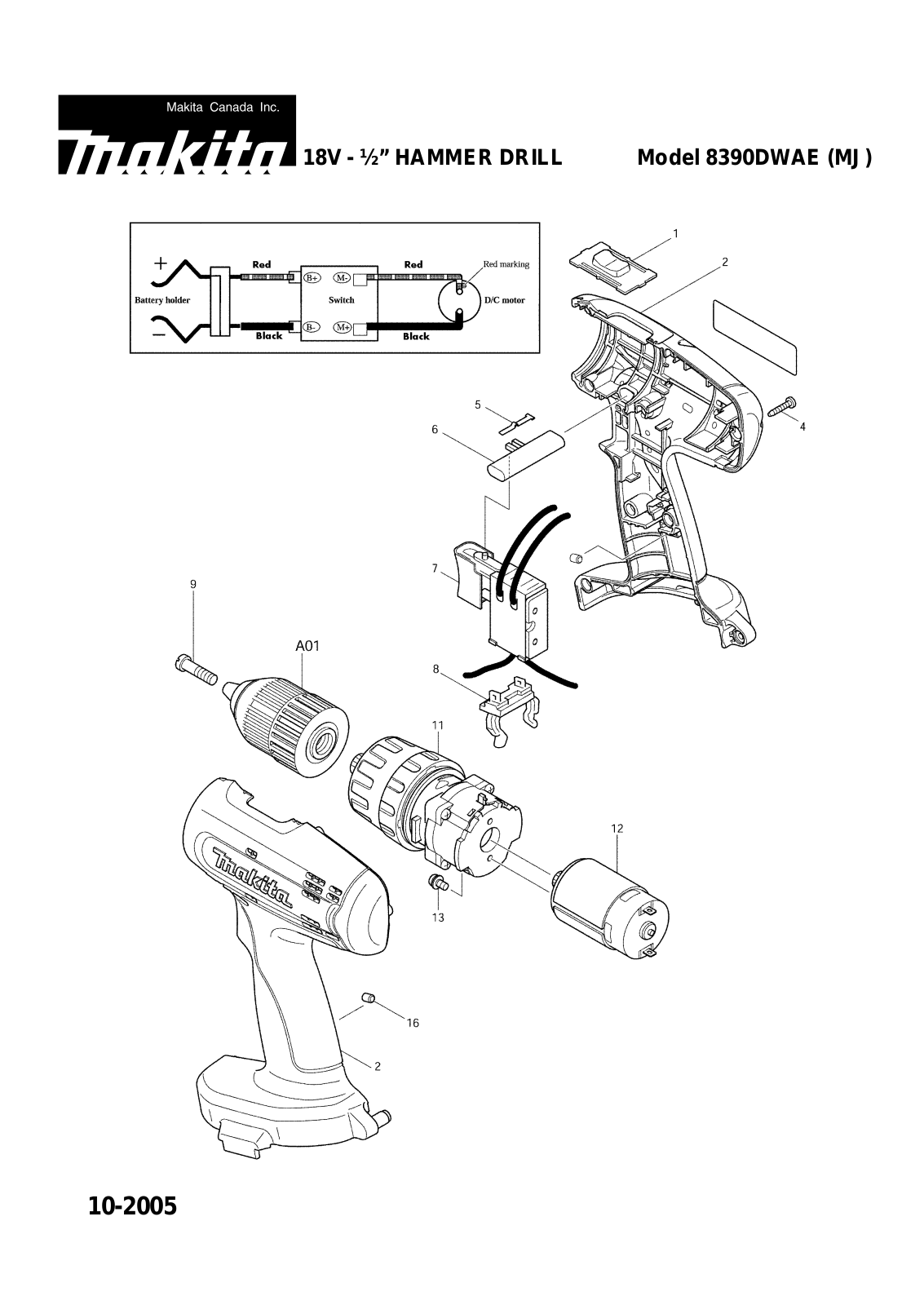 Makita 8390DWAE User Manual