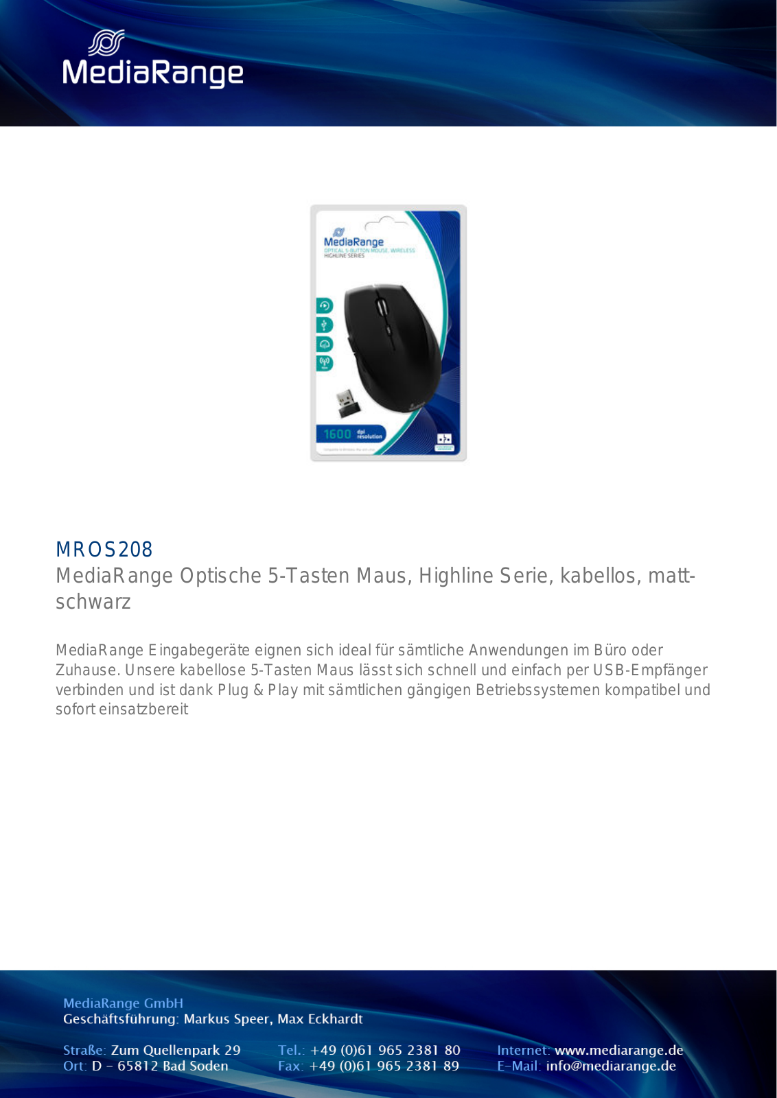 MediaRange MROS208 Service Manual