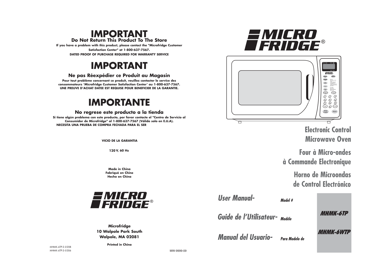 Haier MHMK-6T User Manual