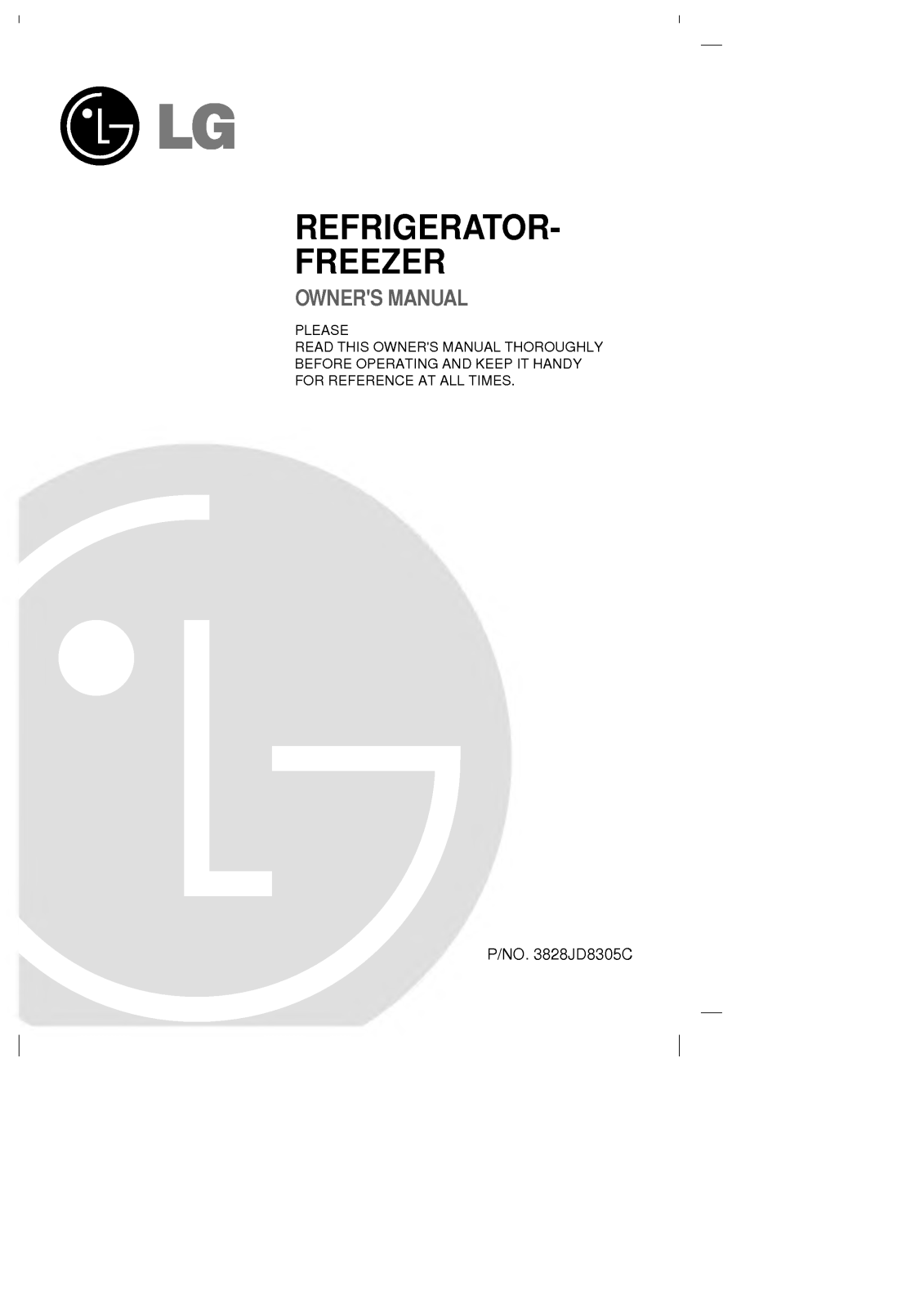 LG GR-T452G, GR-T452GL, GR-T502G User Manual