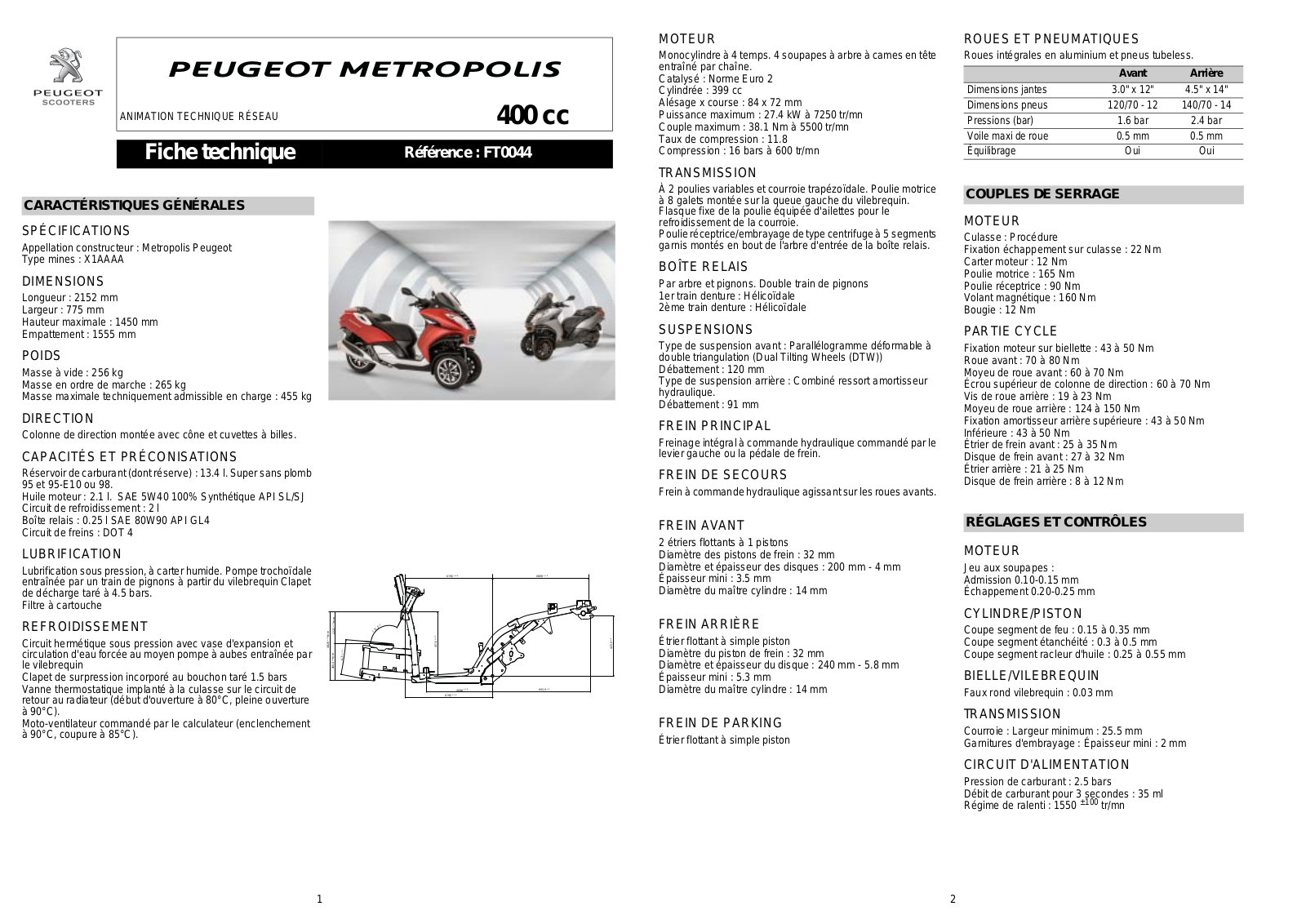 PEUGEOT Metropolis 400 User Manual