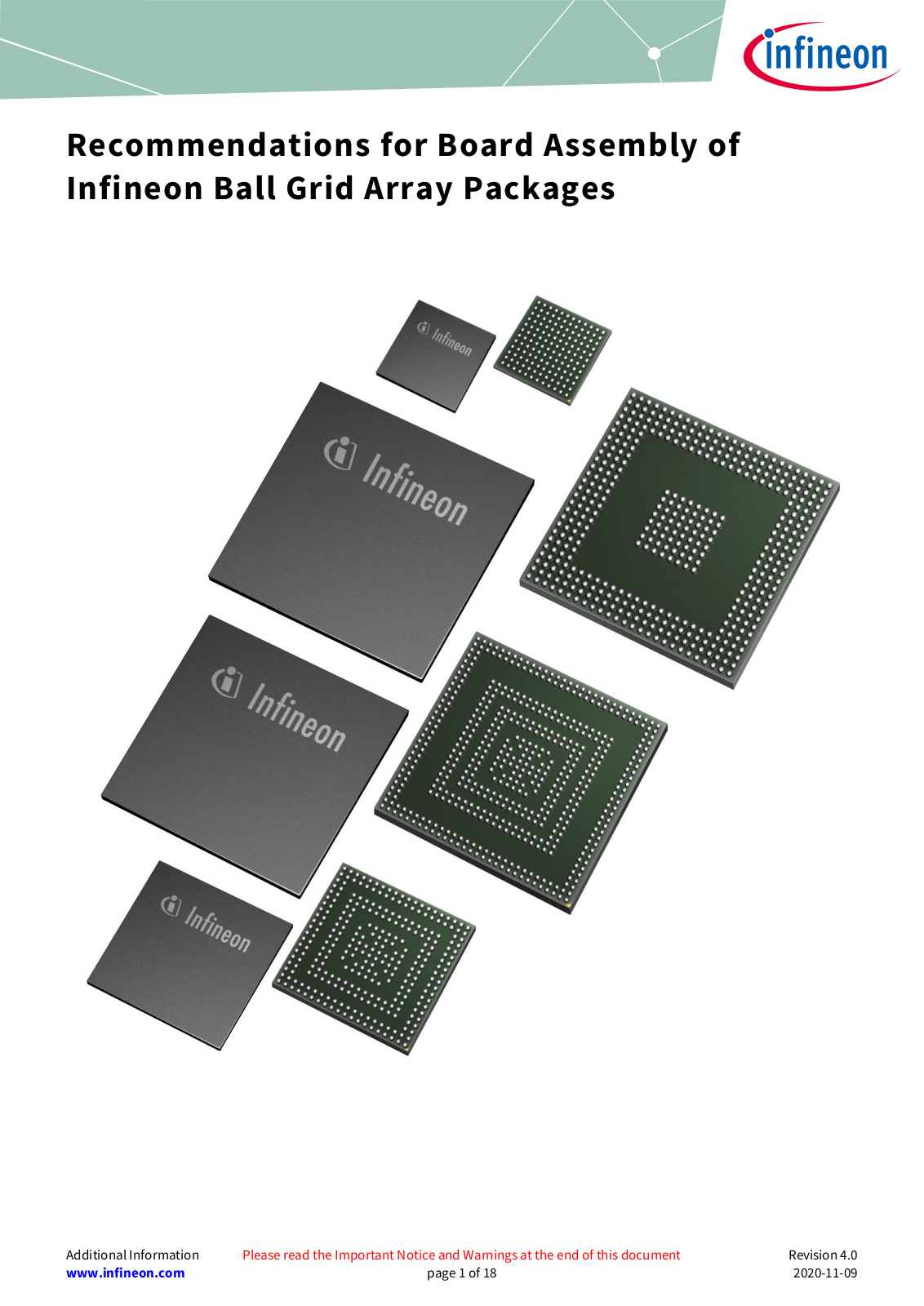 Infineon Ball Grid Array User Manual