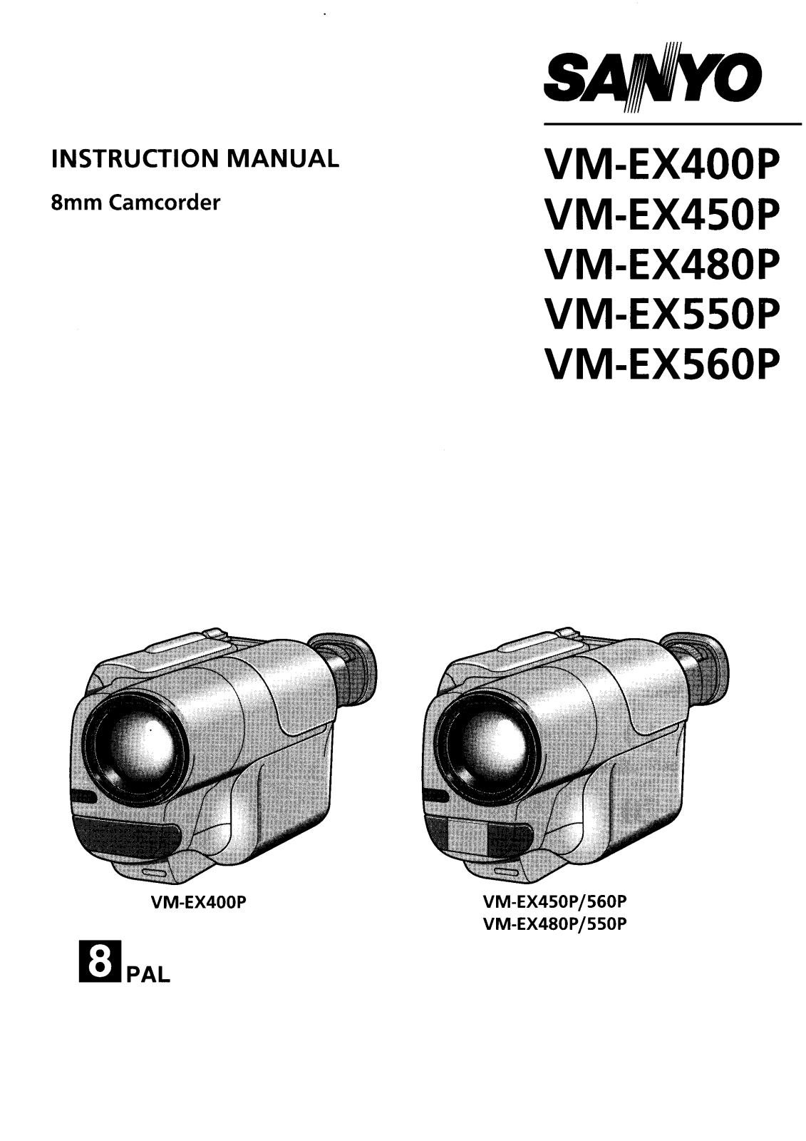 Sanyo VM-EX480P Instruction Manual