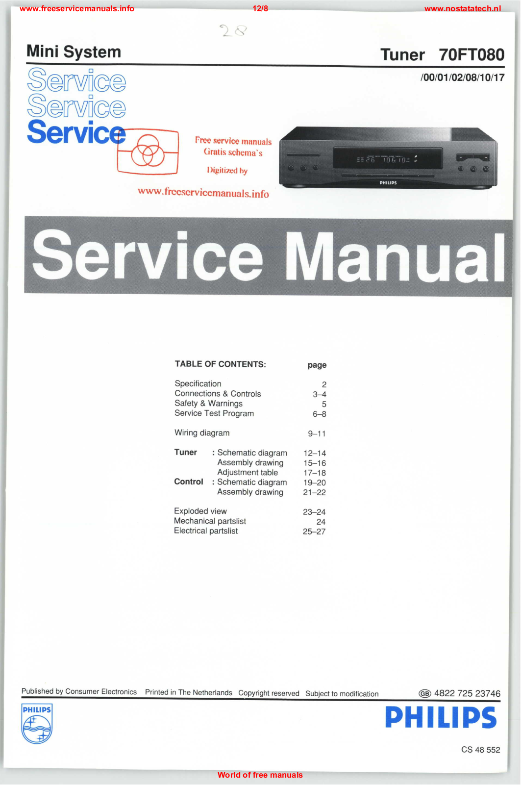 Philips _70ft080 Datasheet - ManualMachine.com