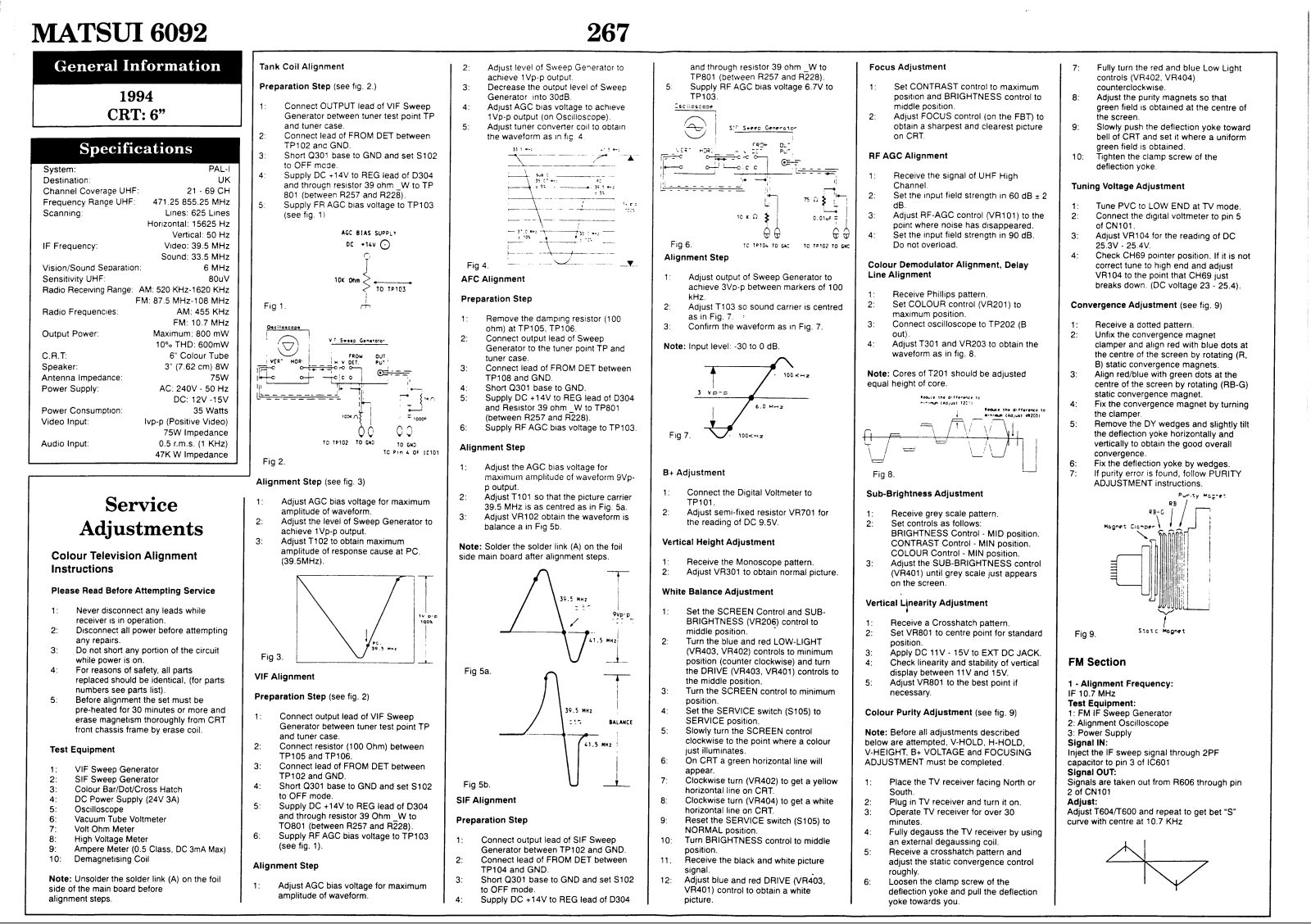 Matsui 6092 Schematic