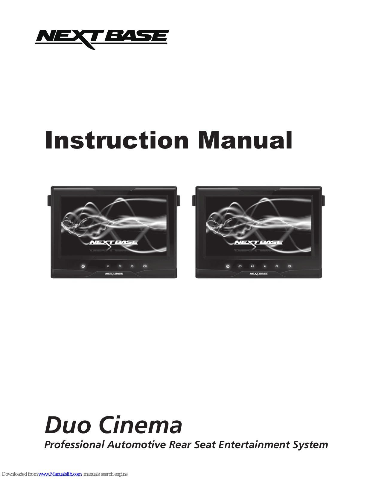 NextBase Duo Cinema Instruction Manual