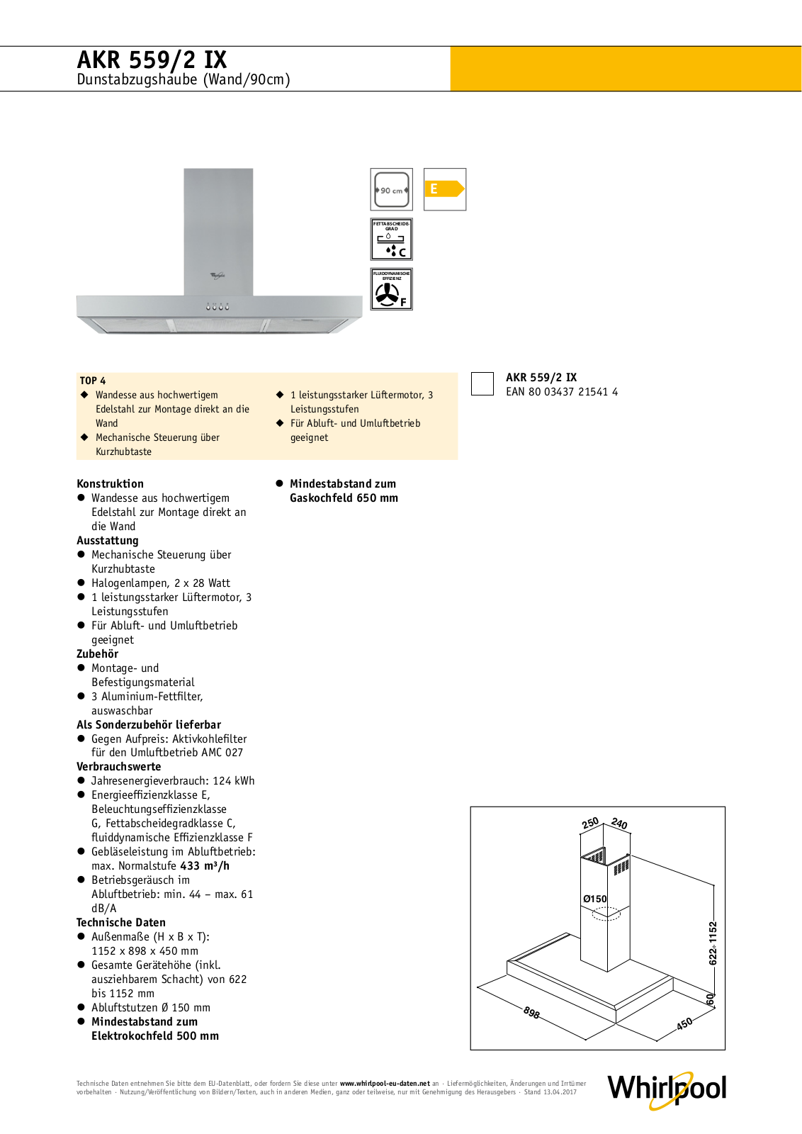 Whirlpool AKR 559-2 IX User Manual