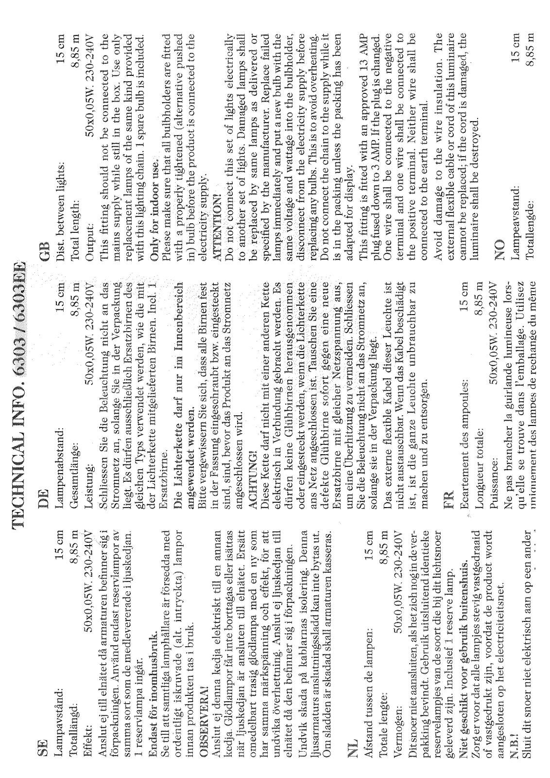 Konstsmide 6303, 6303/EE User guide