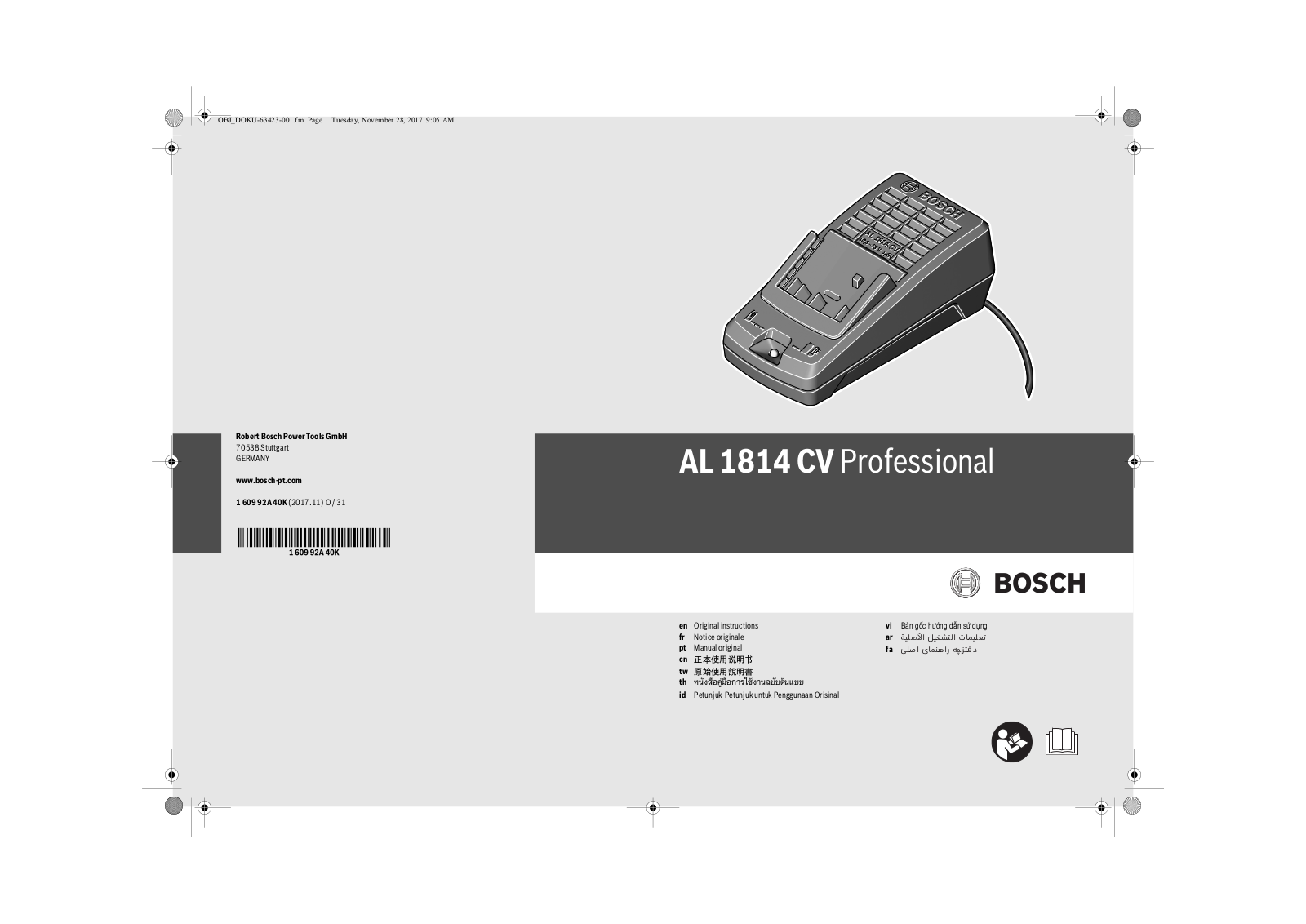 Bosch AL 1814 CV User Manual