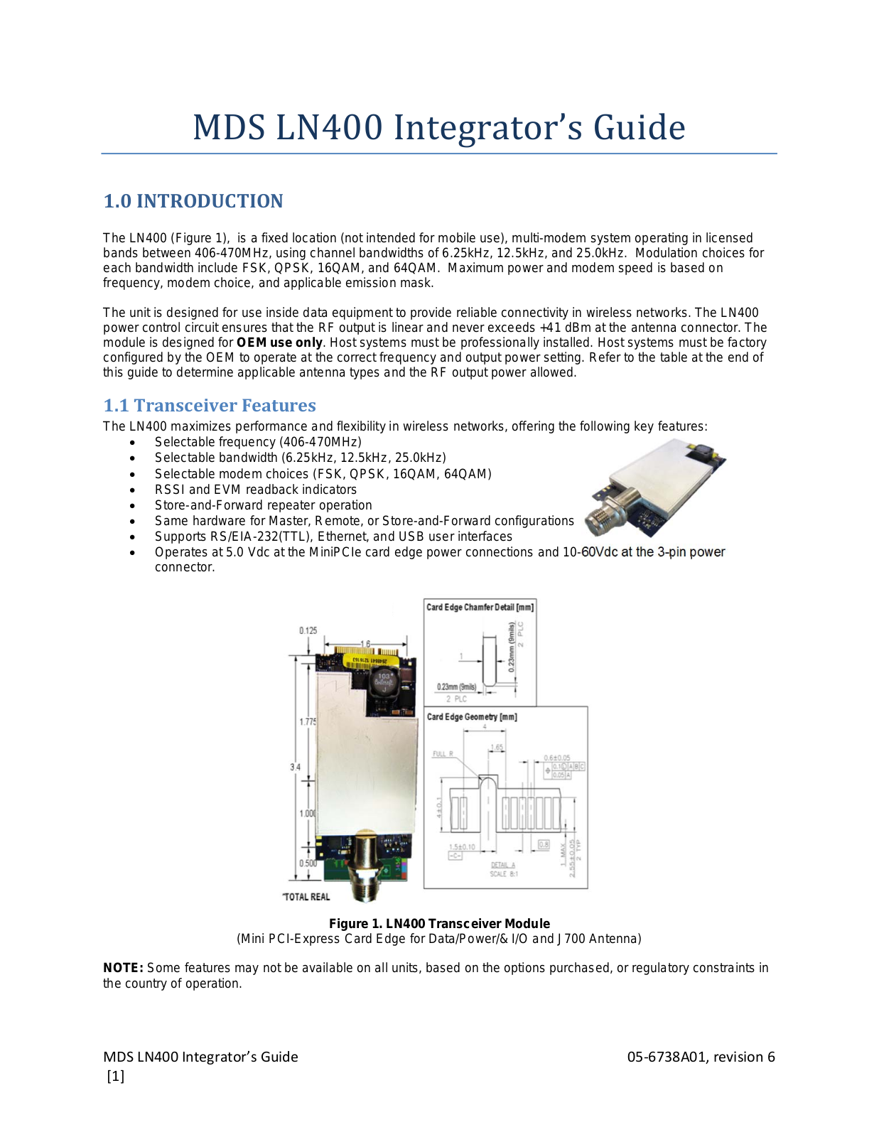 GE MDS DS-LN400 Users Manual