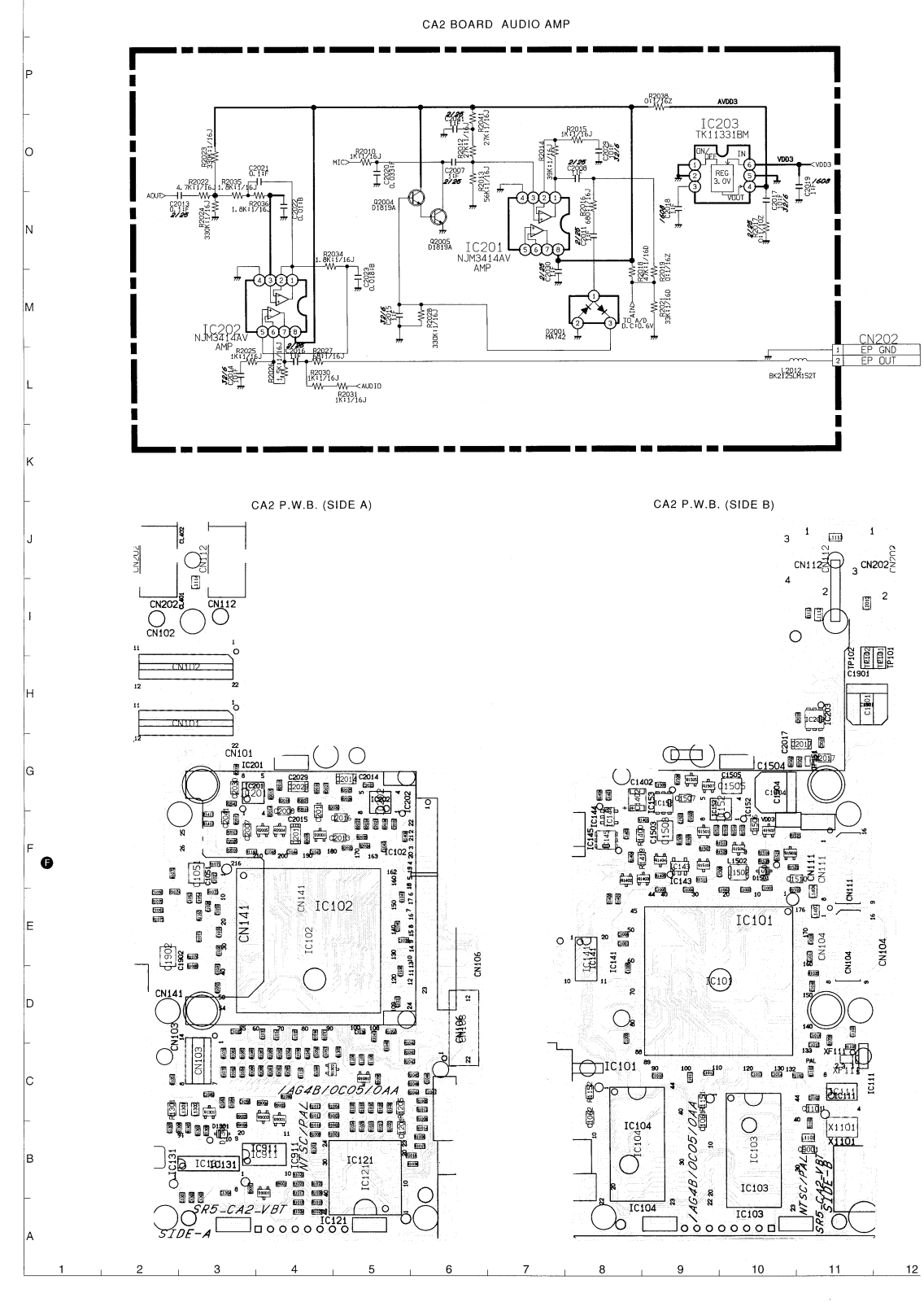 SANYO VPC-X300 CIRCUIT DIAGRAMS