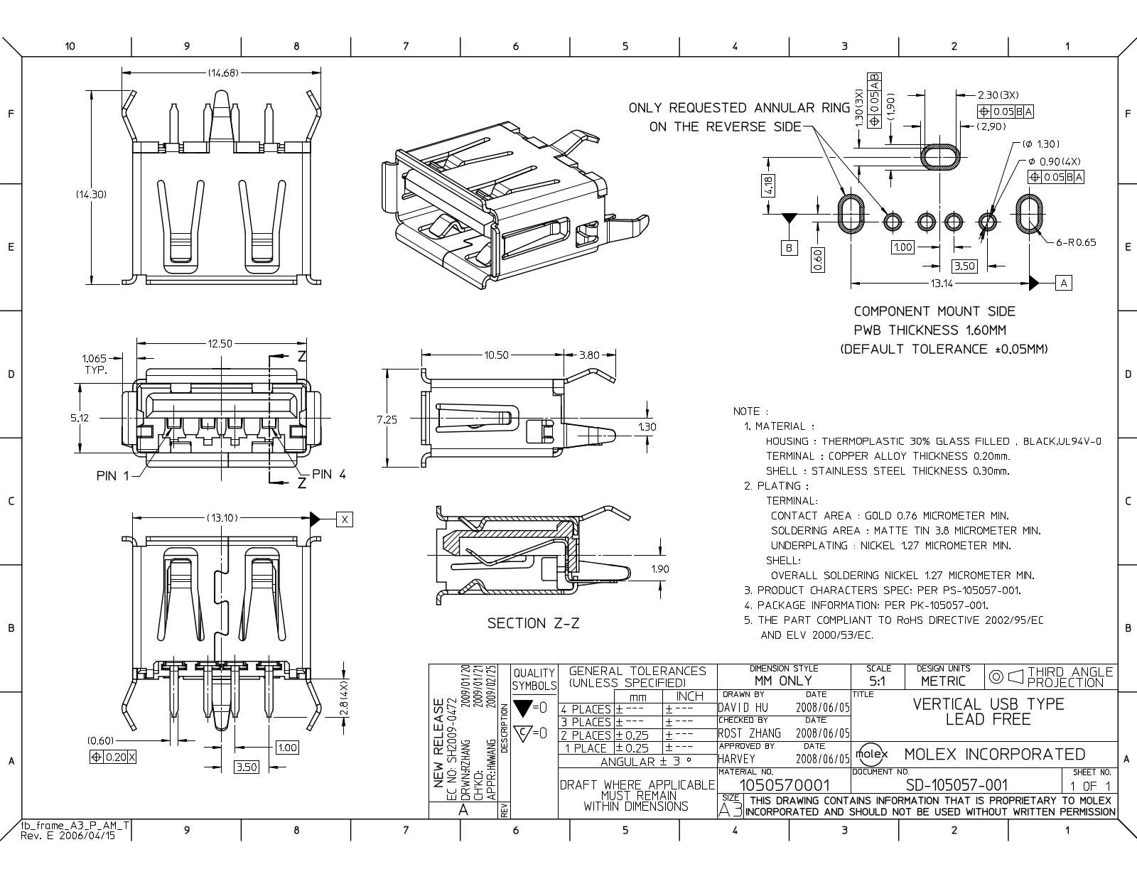 Datasheet 105057-0001 Specification - ManualMachine.com