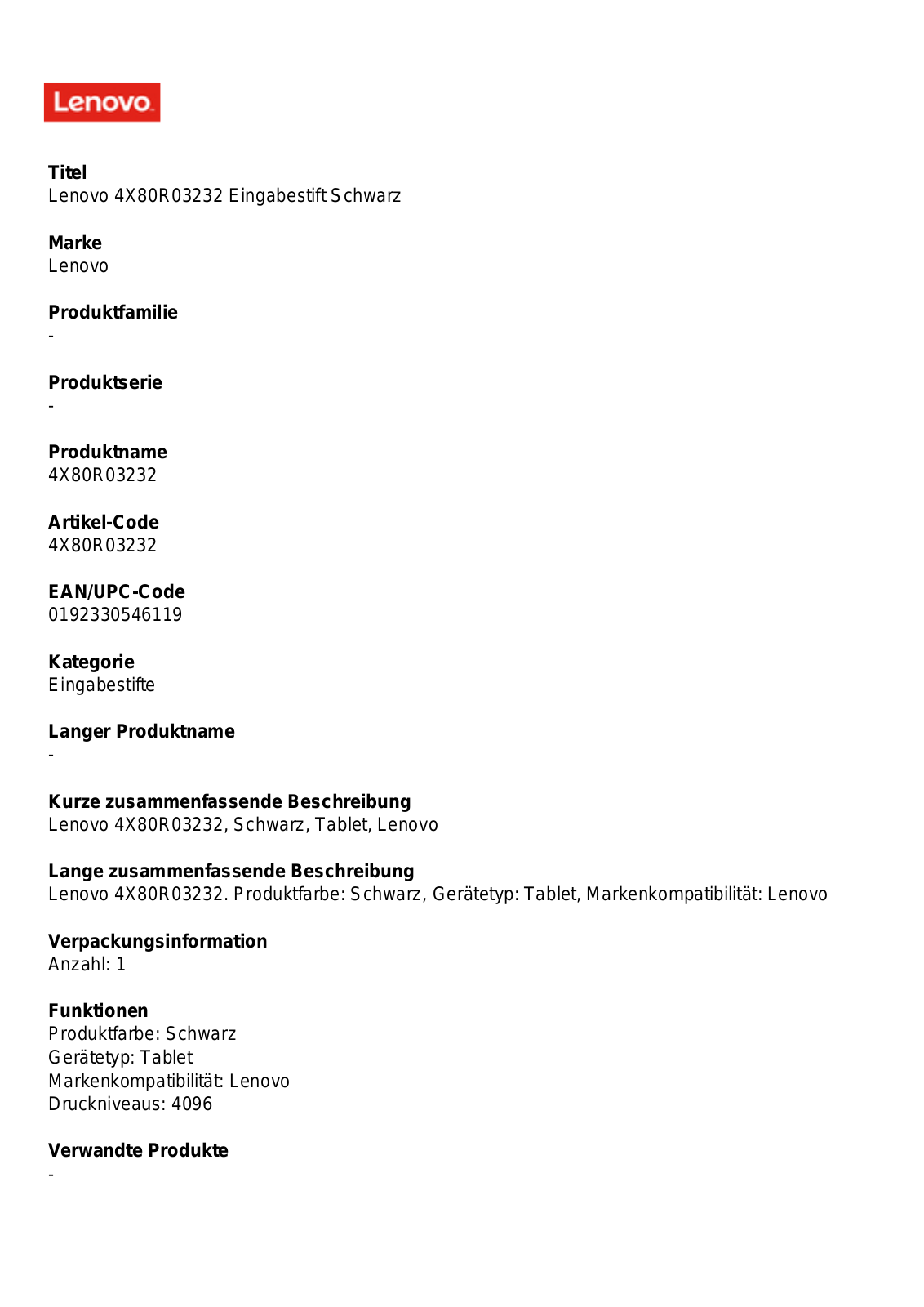 Lenovo 4X80R03232 User Manual