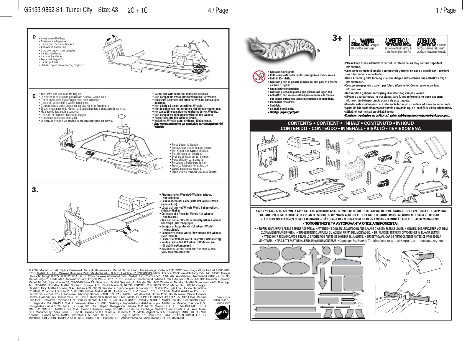 Fisher-Price G5133 Instruction Sheet