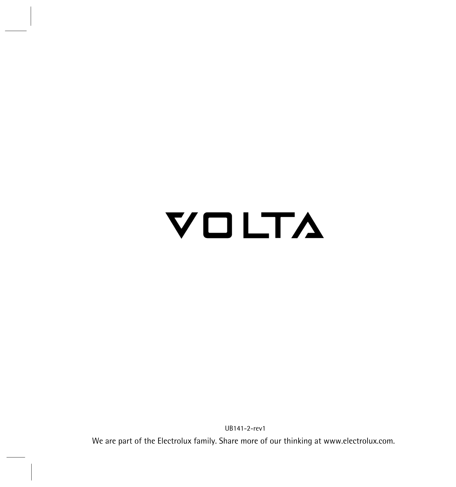 Volta UB1412, UB1411 User Manual