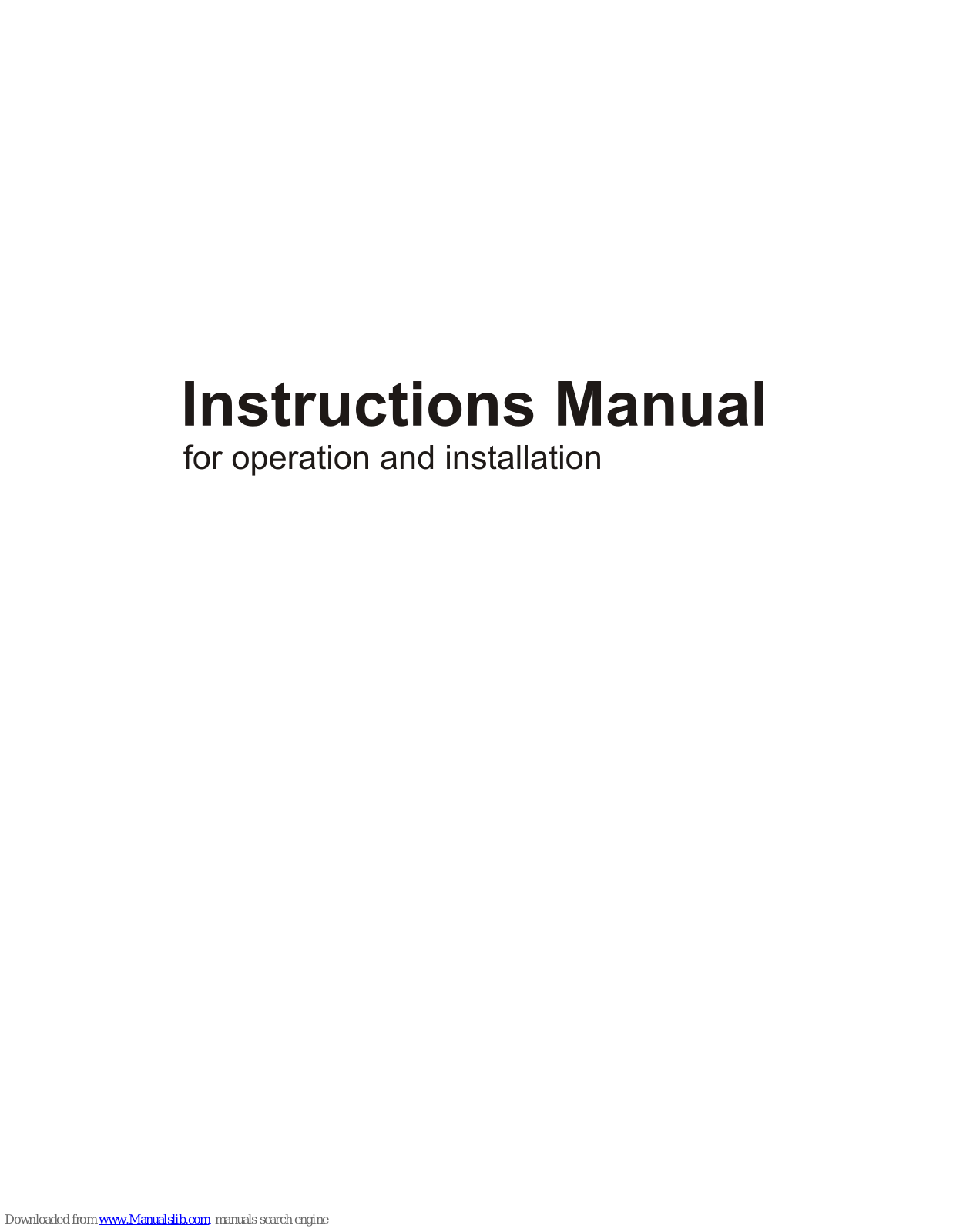 Squirrel SD24-A3 Instruction Manual