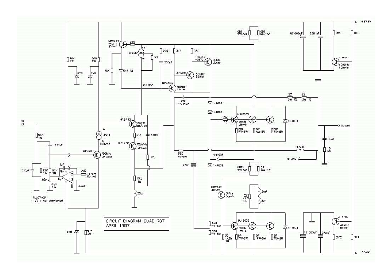 Quad 707 Schematic