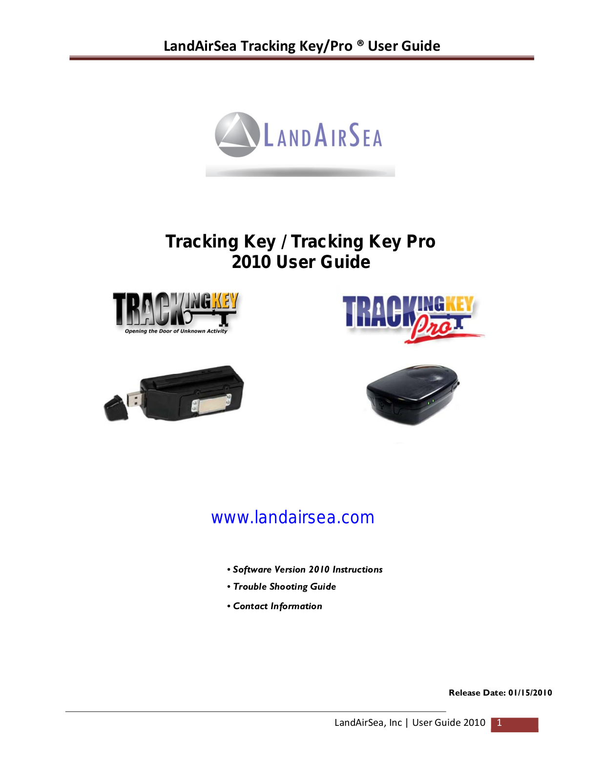 LandAirSea GPS Tracking User Manual