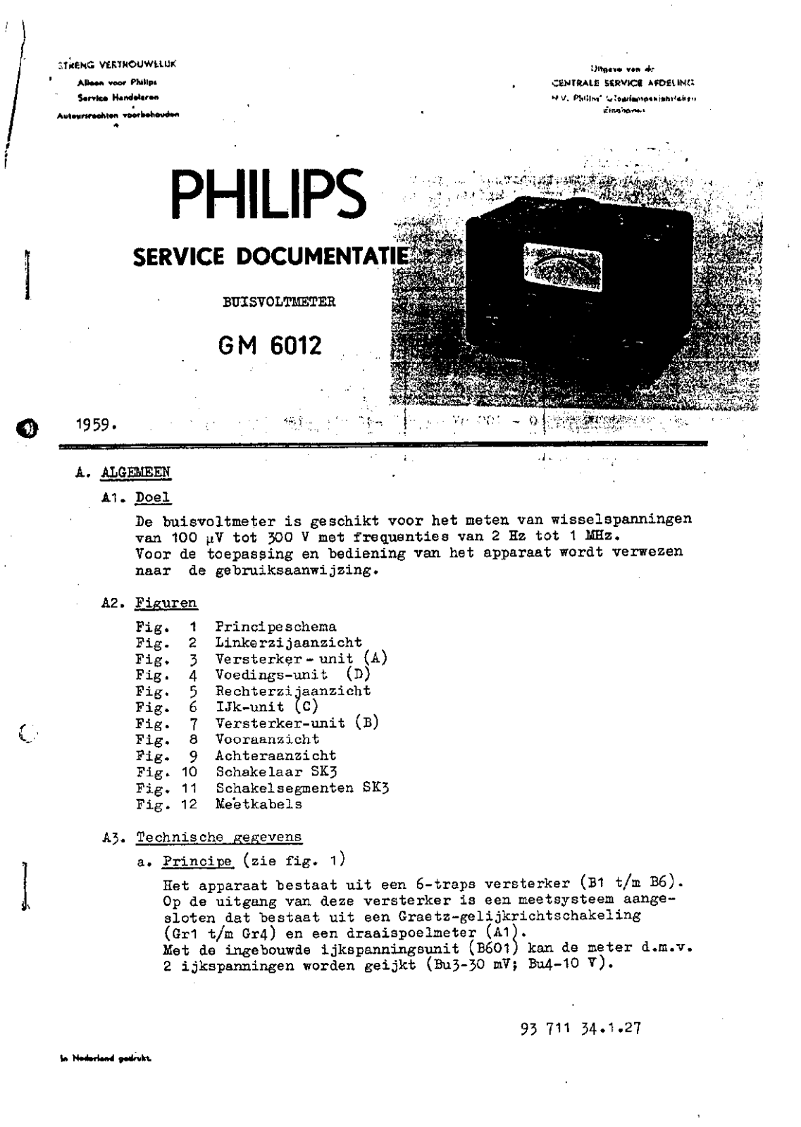 Philips gm6012 schematic