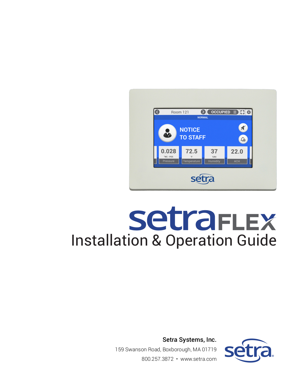 Setra FLEX Operating Manual