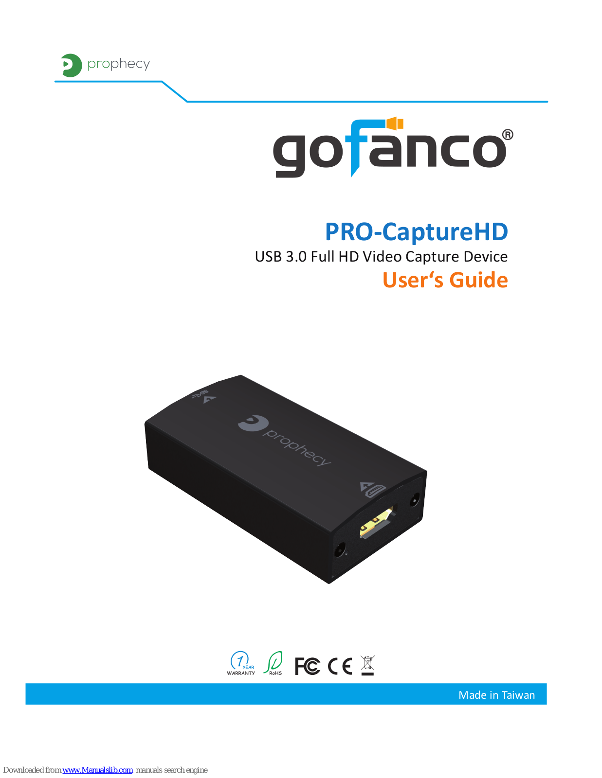 gofanco PRO-CaptureHD User Manual - ManualMachine.com