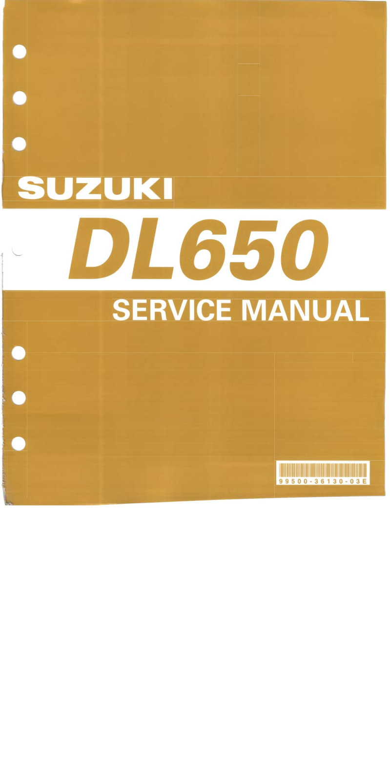 Suzuki DL650K4 Service Manual