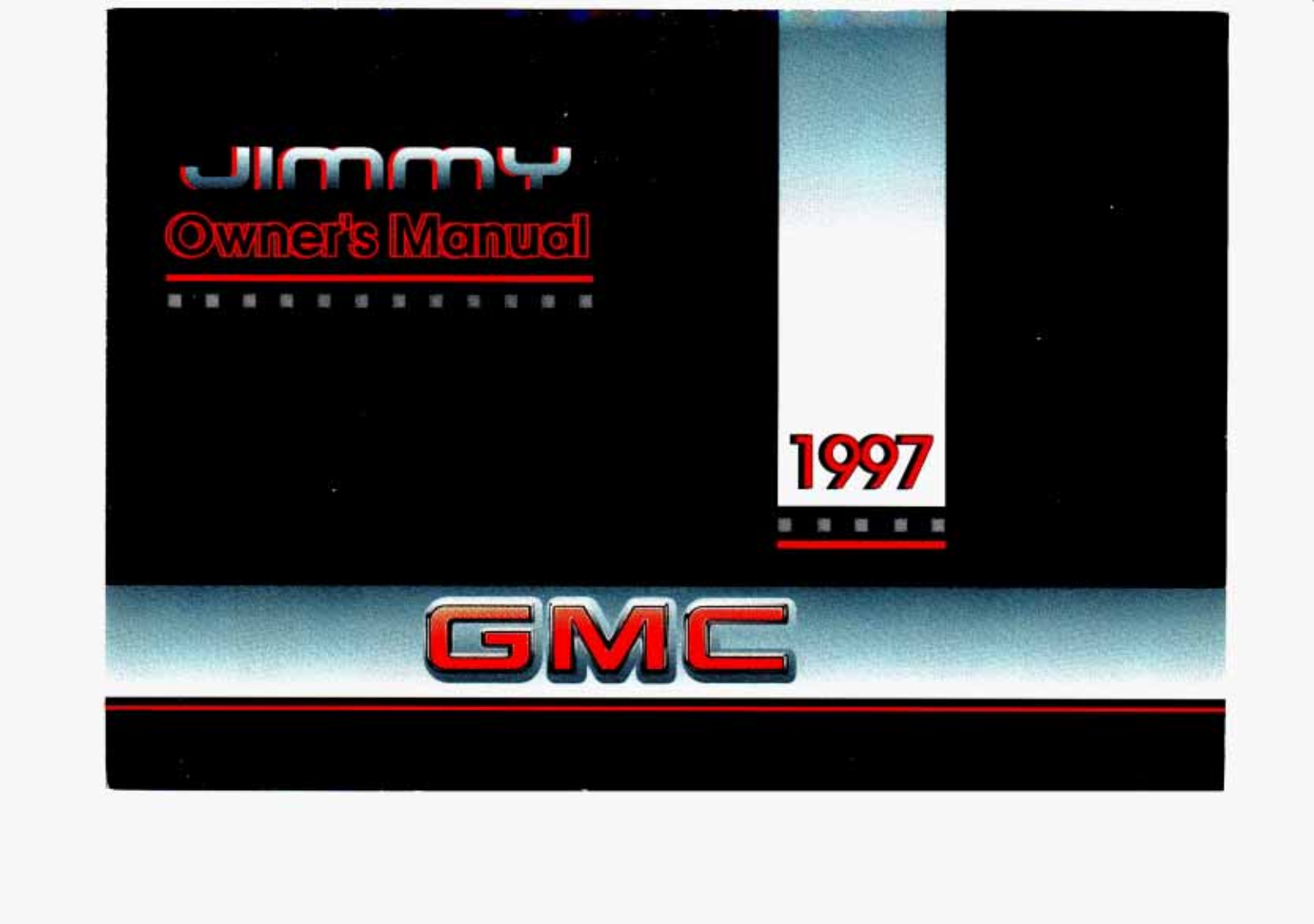 Gmc JIMMY 1997 User Manual