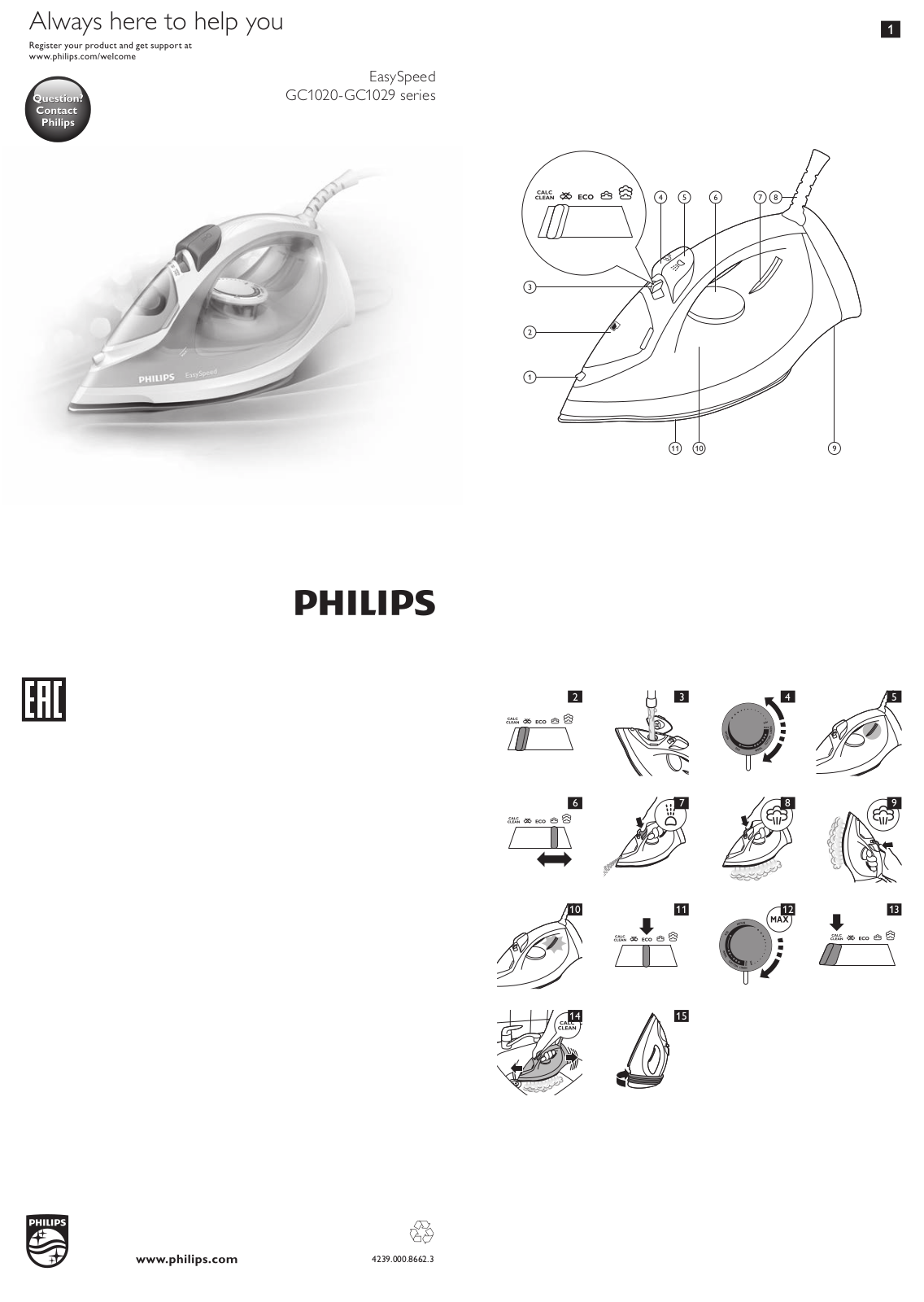 Philips GC 1029 User Manual