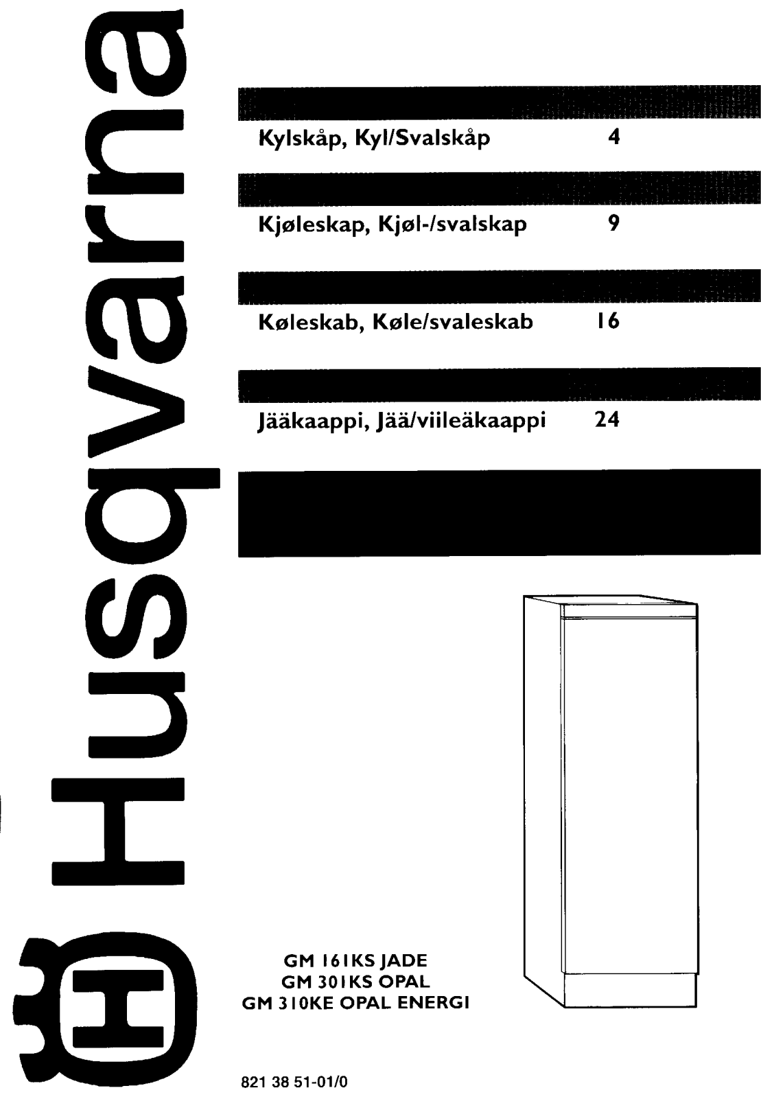 Husqvarna GM301KS, GM161KS User Manual