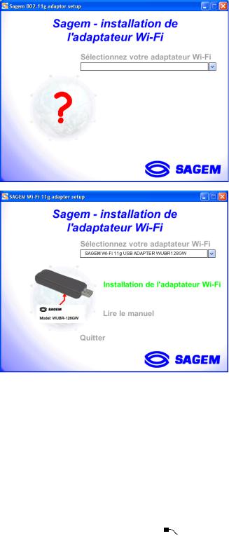 SAGEM WL167G DONGLE WIFI, WUBR-128GW DONGLE WIFI User Manual