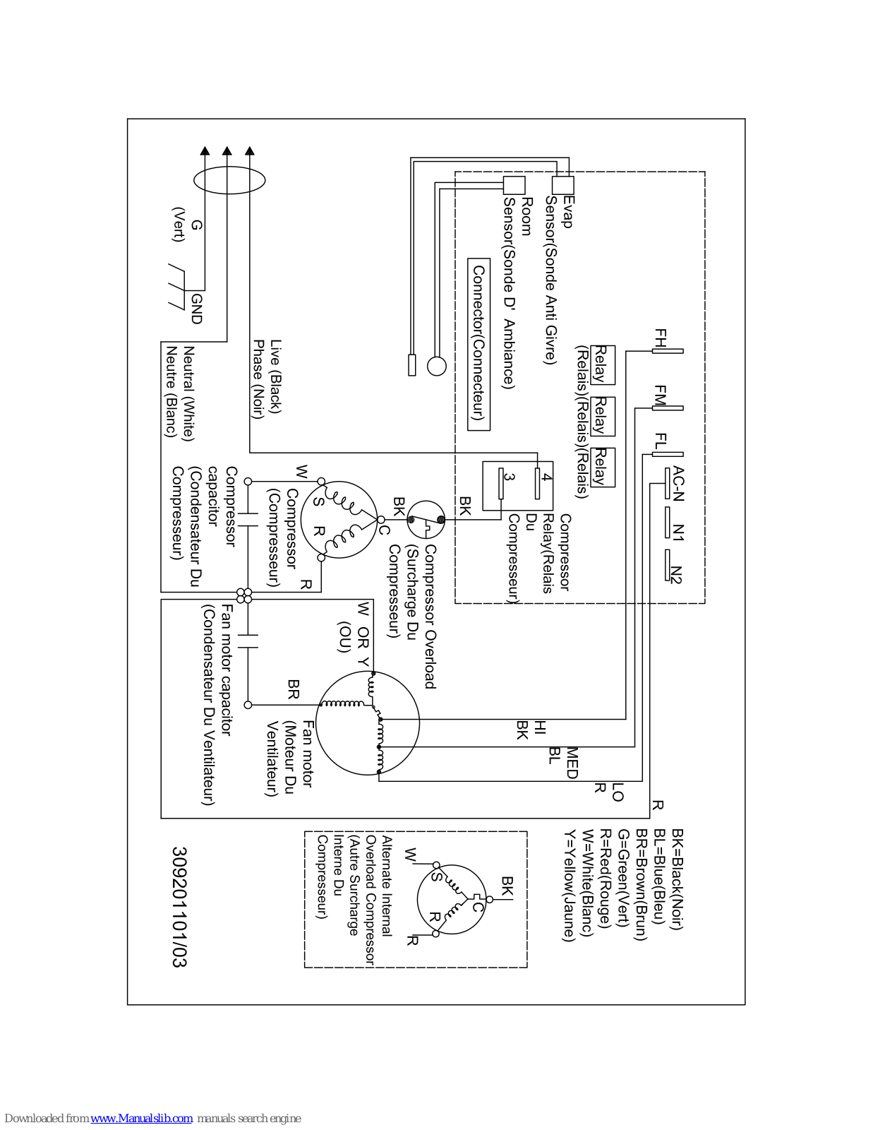 Frigidaire FAH126N2T1 Circuit Diagrams