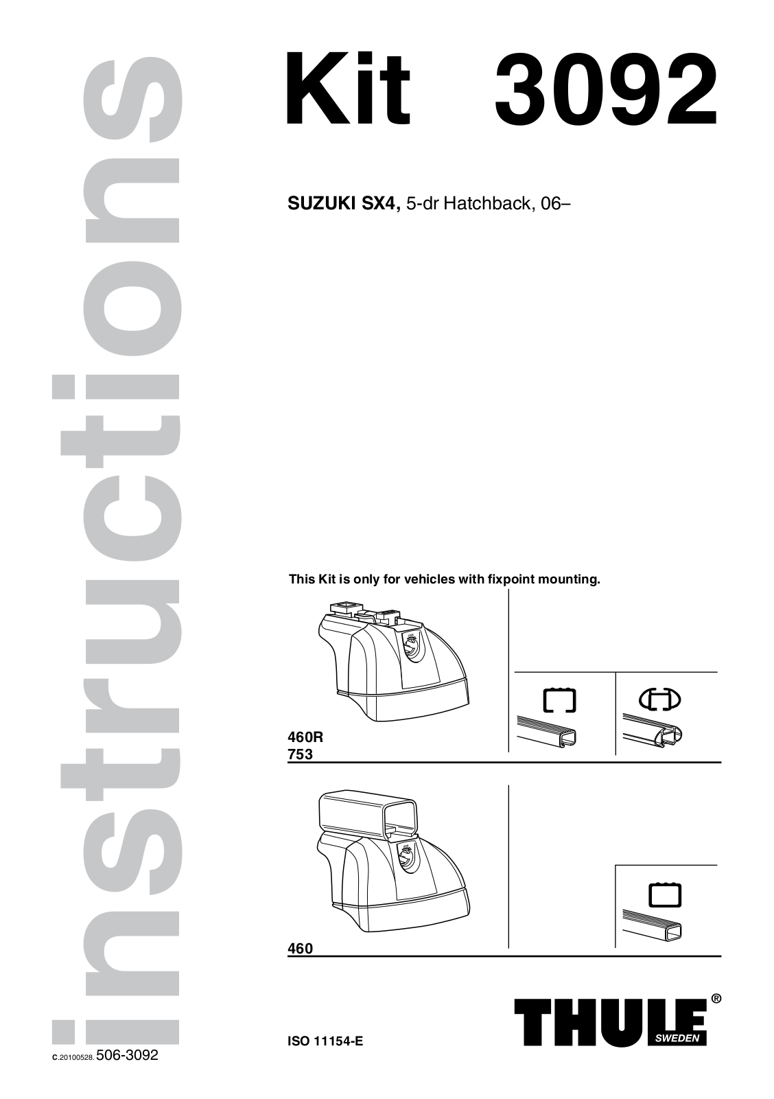THULE 3092 User manual - ManualMachine.com