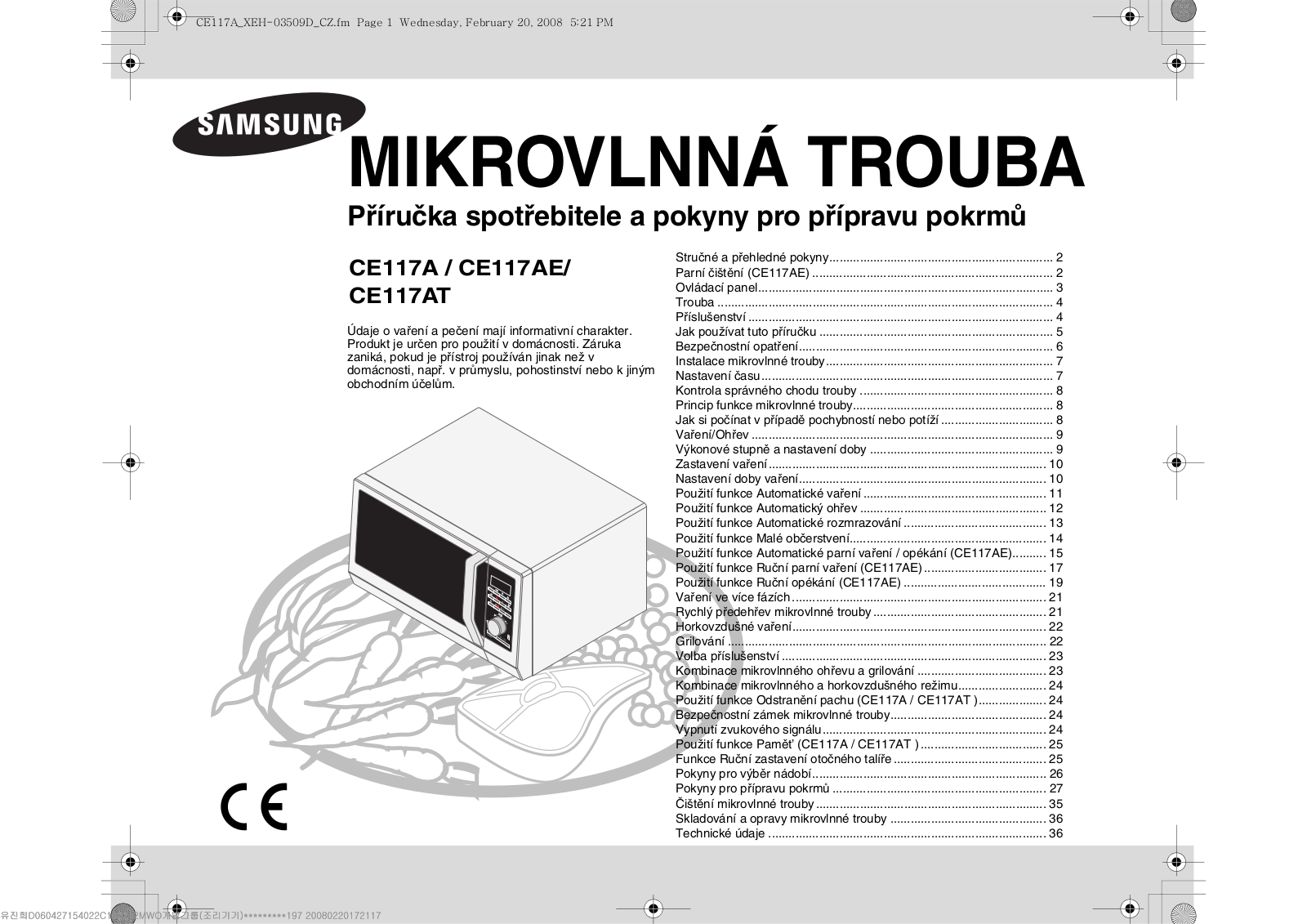 Samsung CE117AE-X User Manual