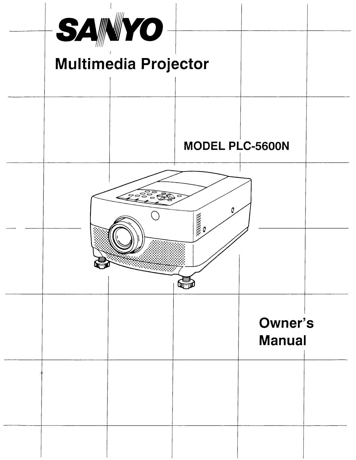 SANYO PLC5600N User Manual