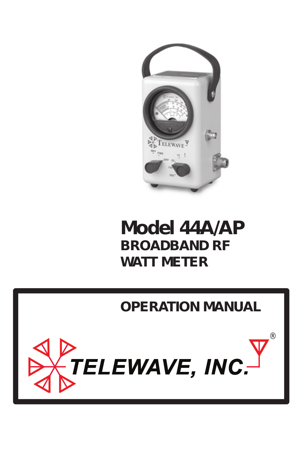 Telewave 44A, 44AP User Manual