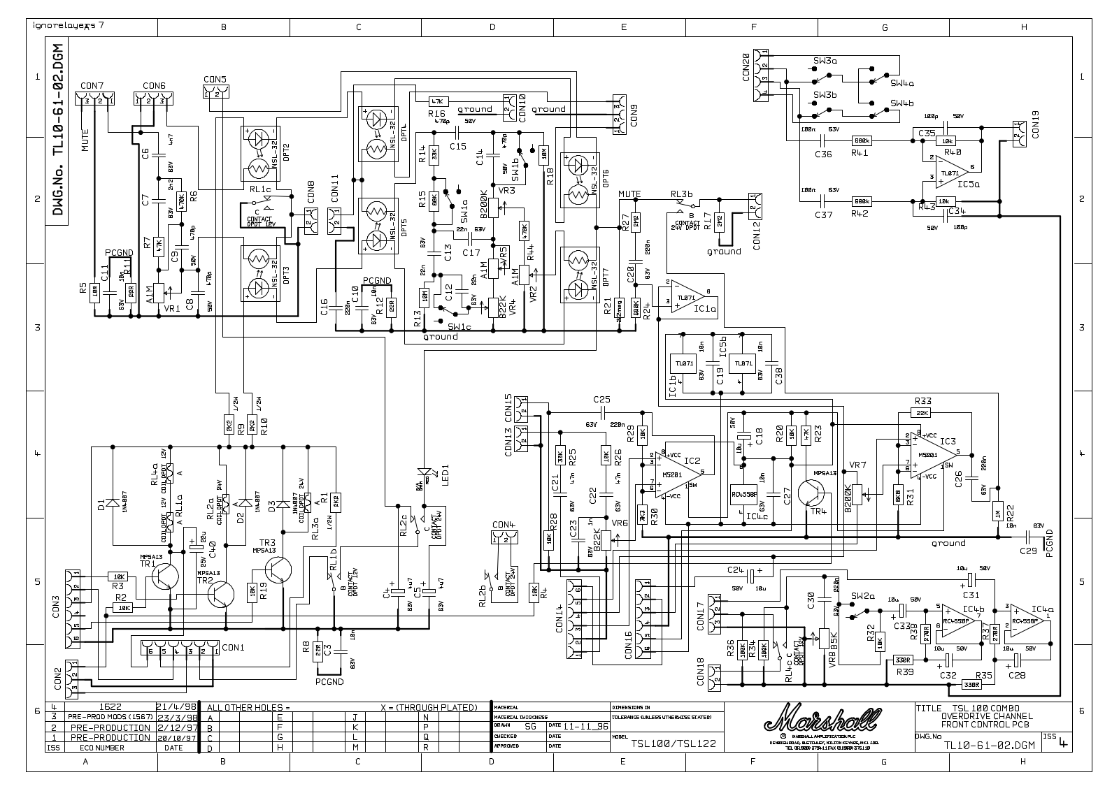 Marshall tl100 schematic