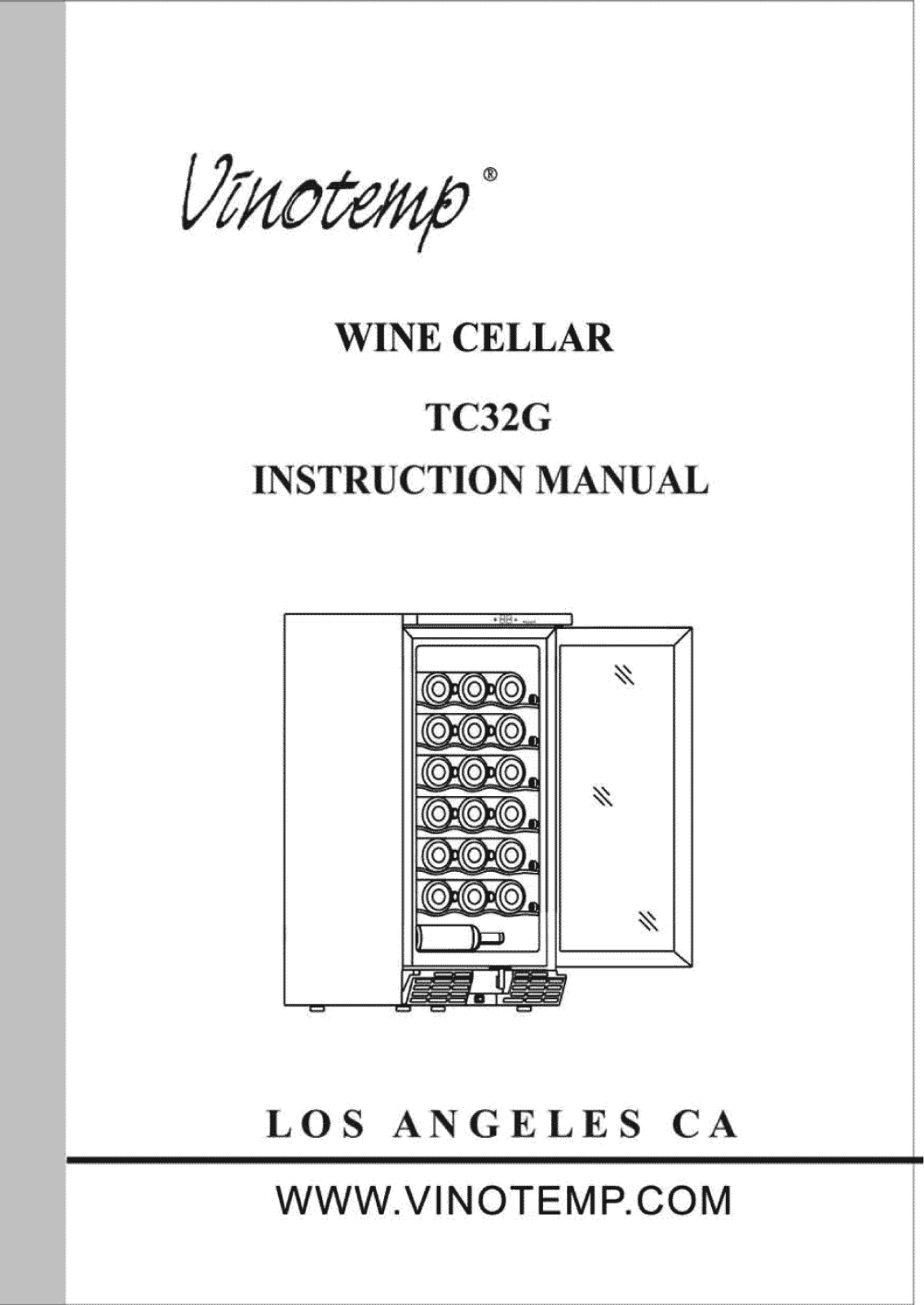 Vinotemp TC32G User Manual