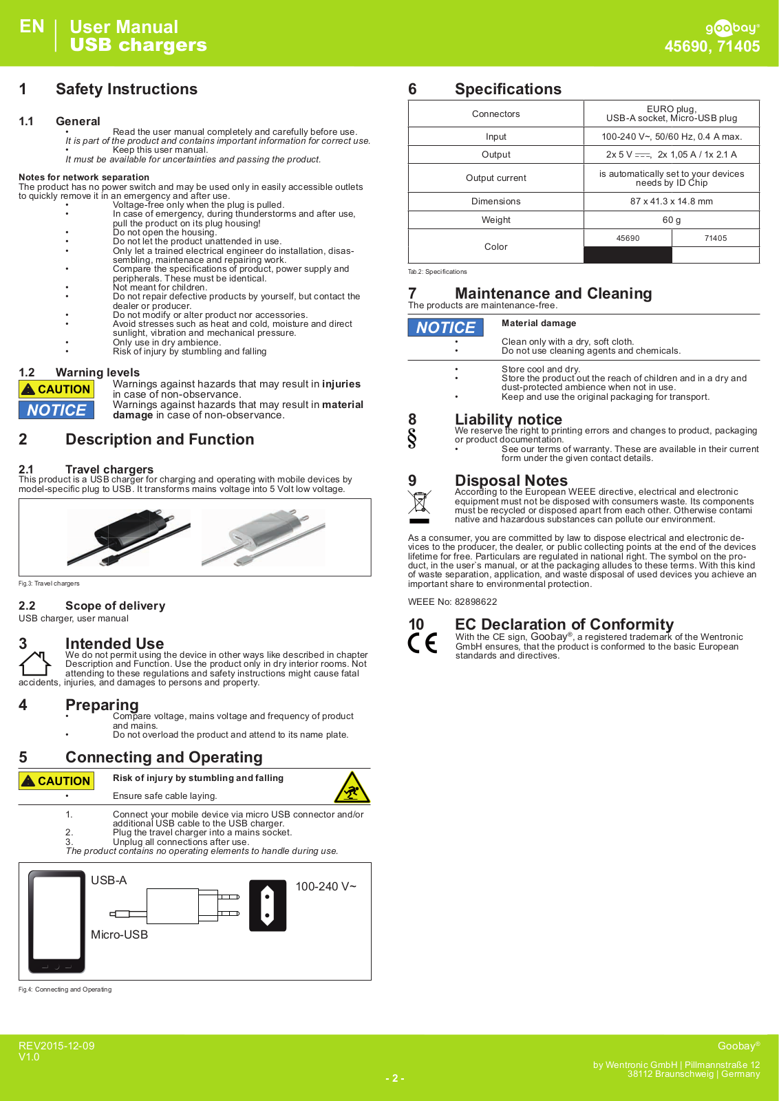 Goobay 45690, 71405 User manual - ManualMachine.com