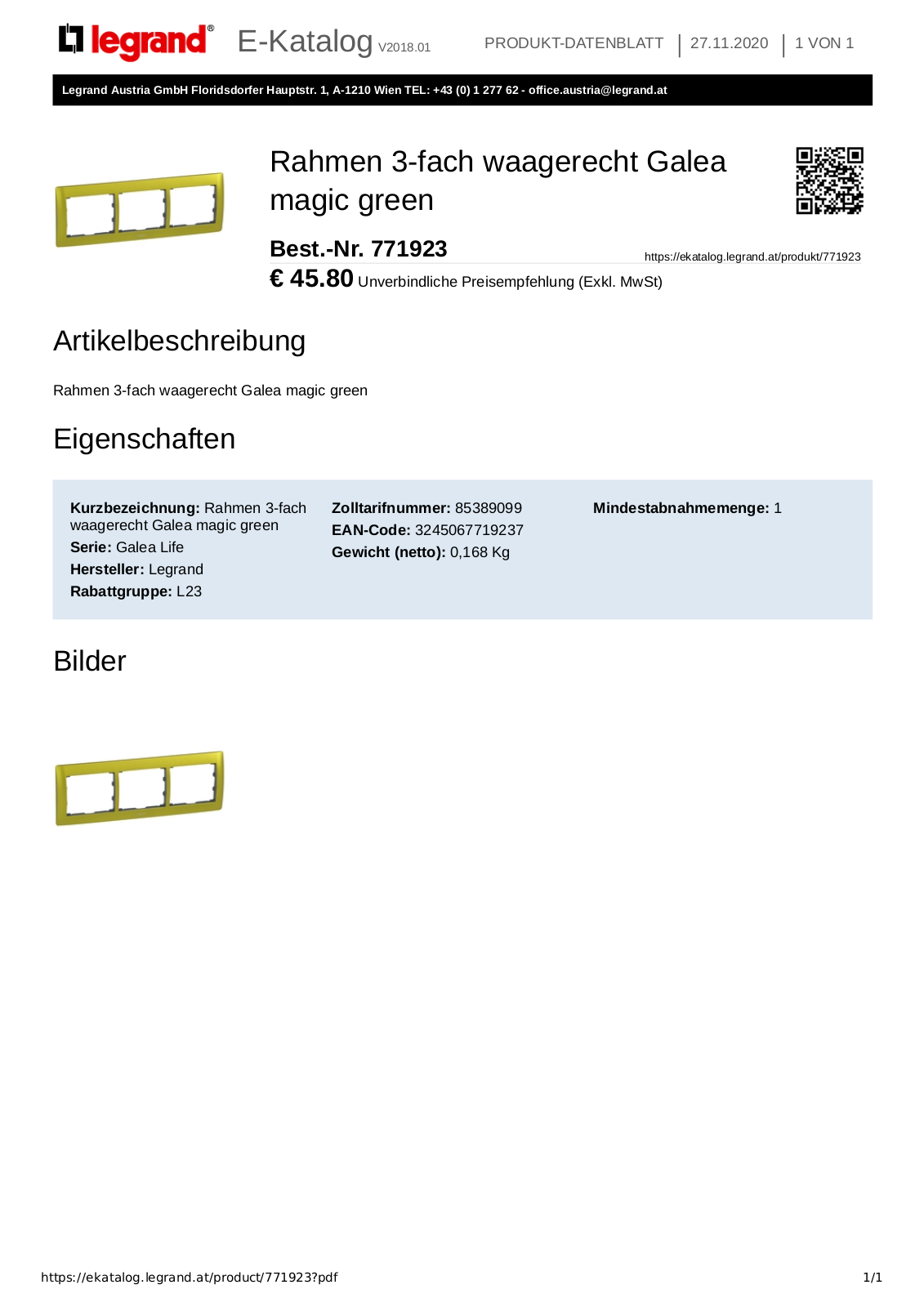 Legrand 771923 User Manual