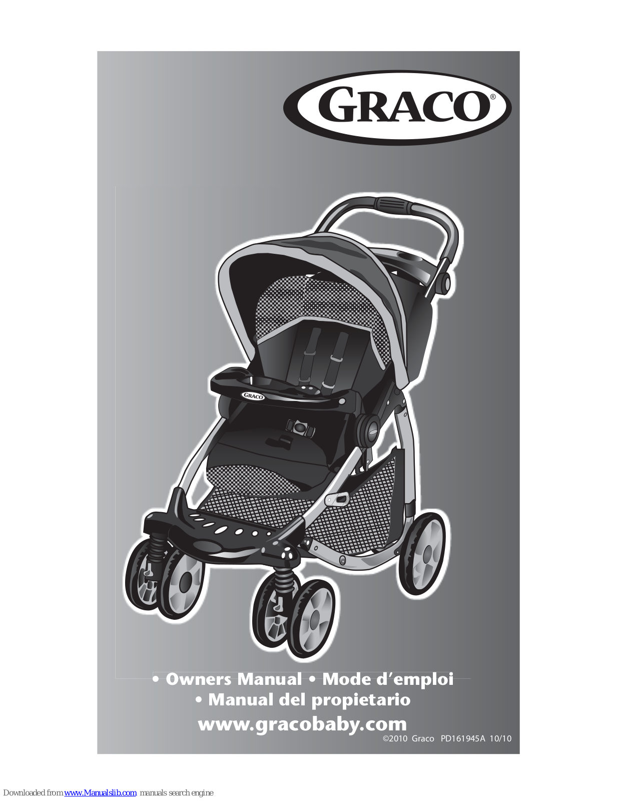 Graco 7U02GAO3 - Stylus Travel System, Stylus series Owner's Manual