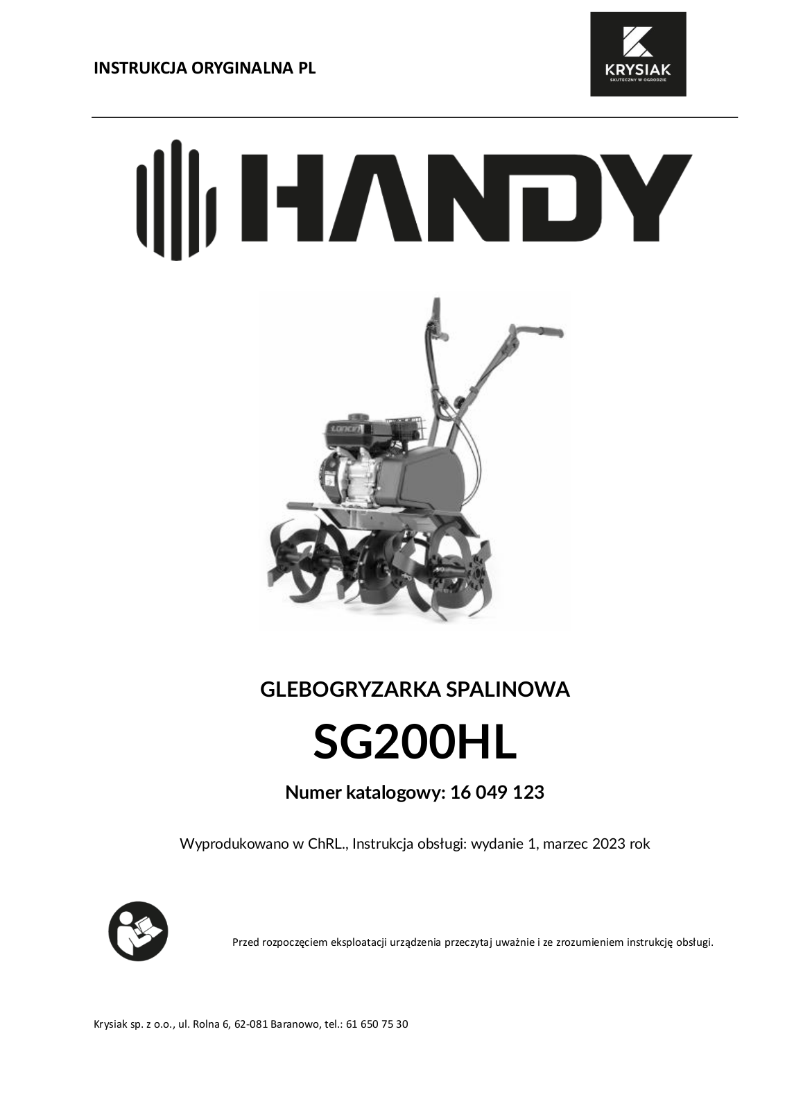HANDY SG200HL User guide - ManualMachine.com