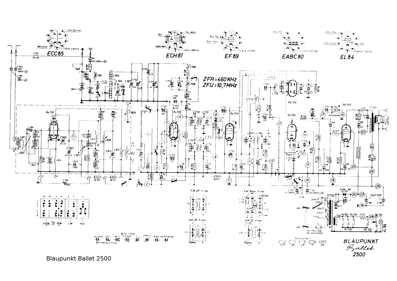 Blaupunkt 2500 schematic