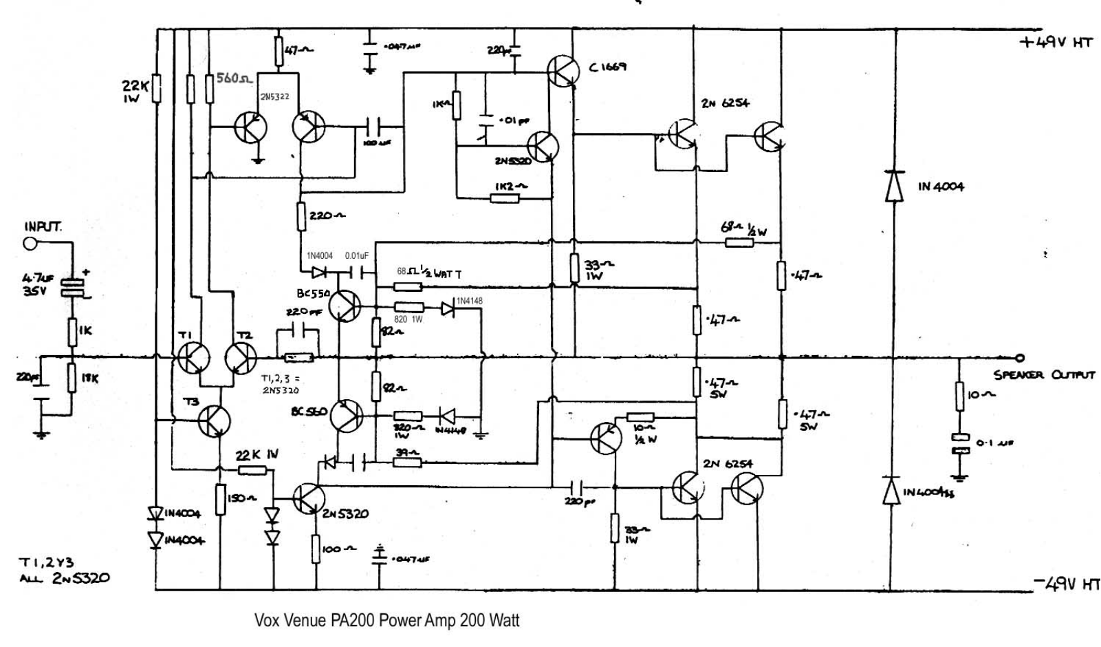 Vox vpa200pa schematic