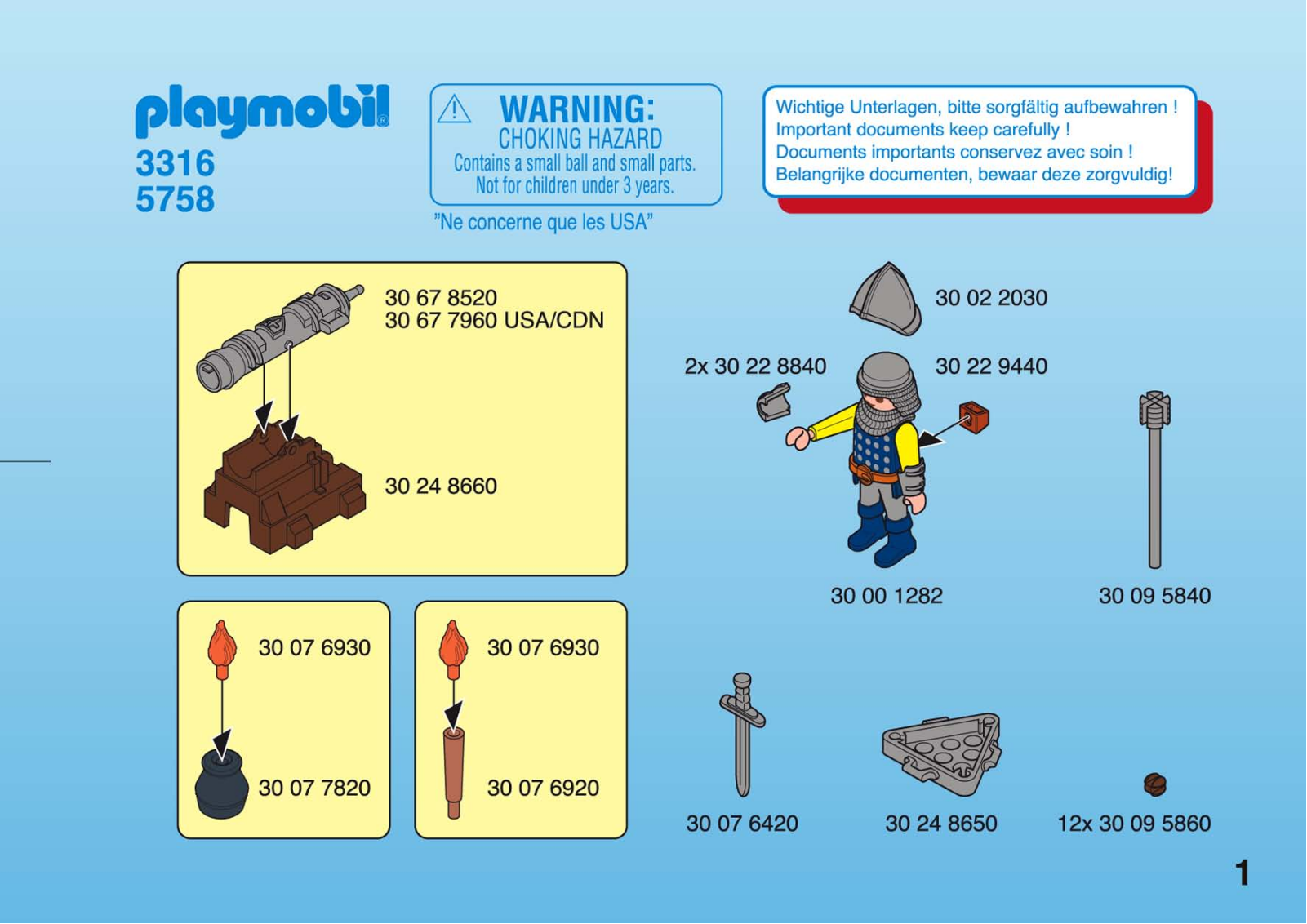 Playmobil 3316 Instructions