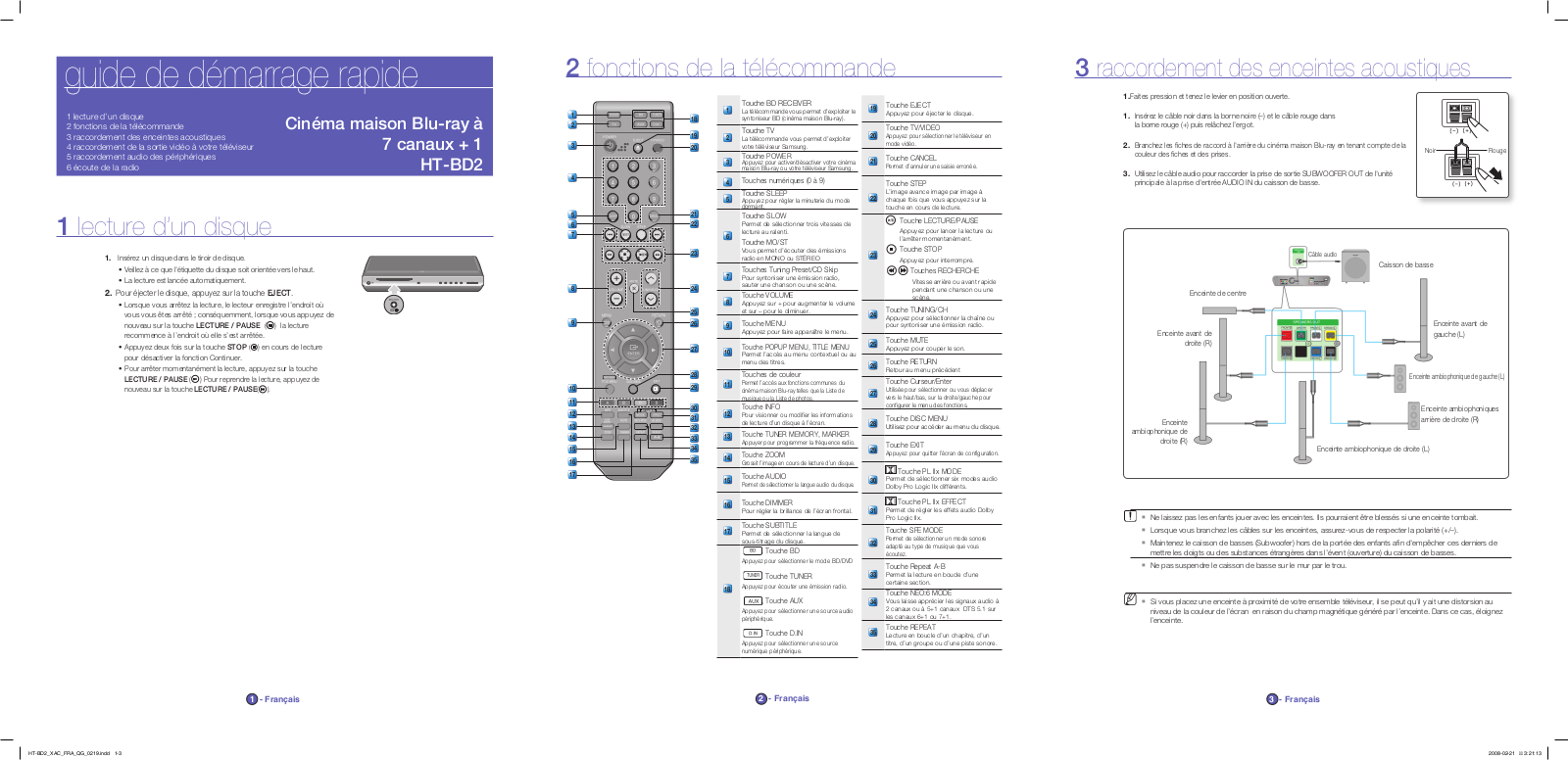 Samsung HT-BD2T User Manual