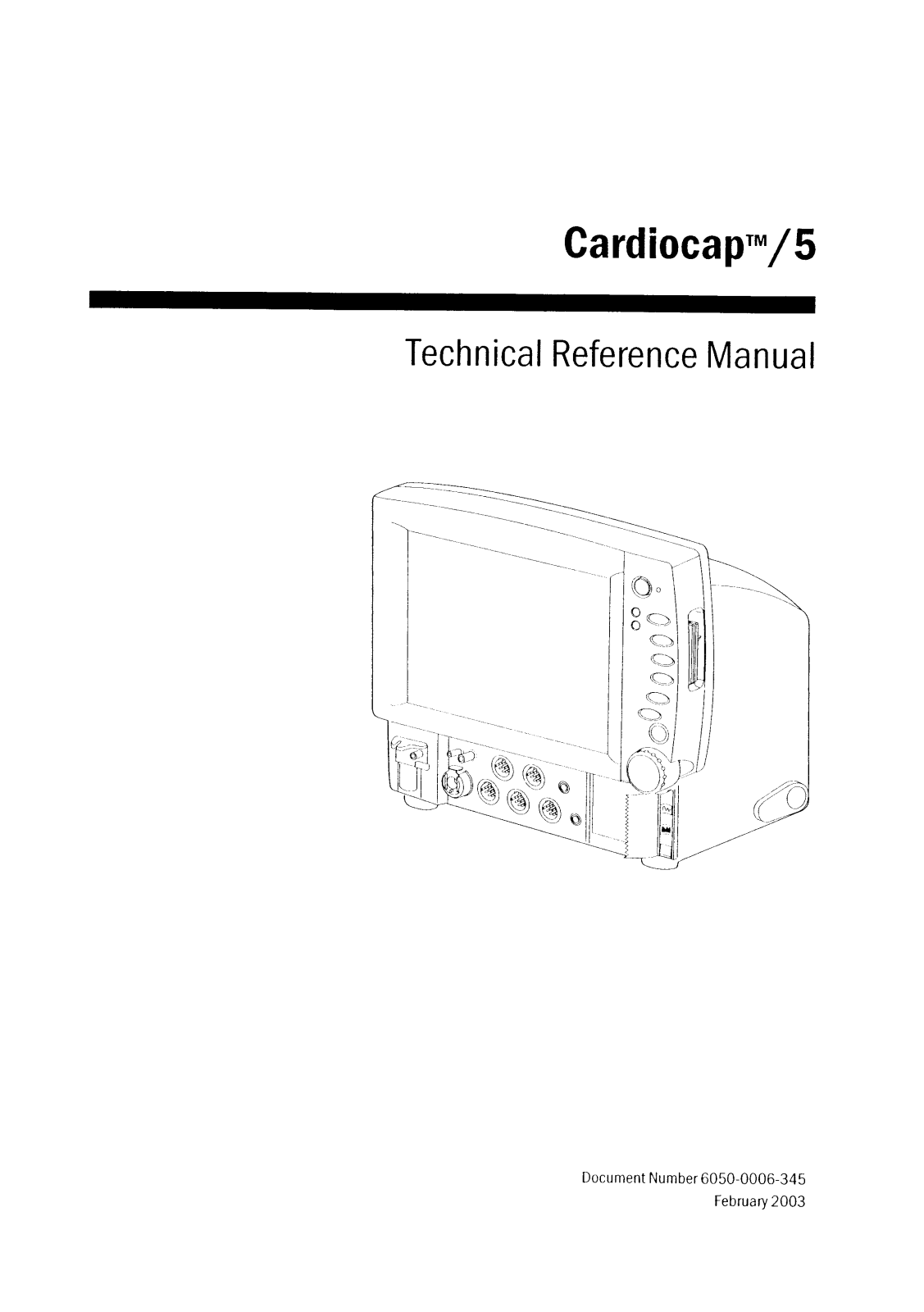 Datex-Ohmeda Cardiocap 5 Service Manual