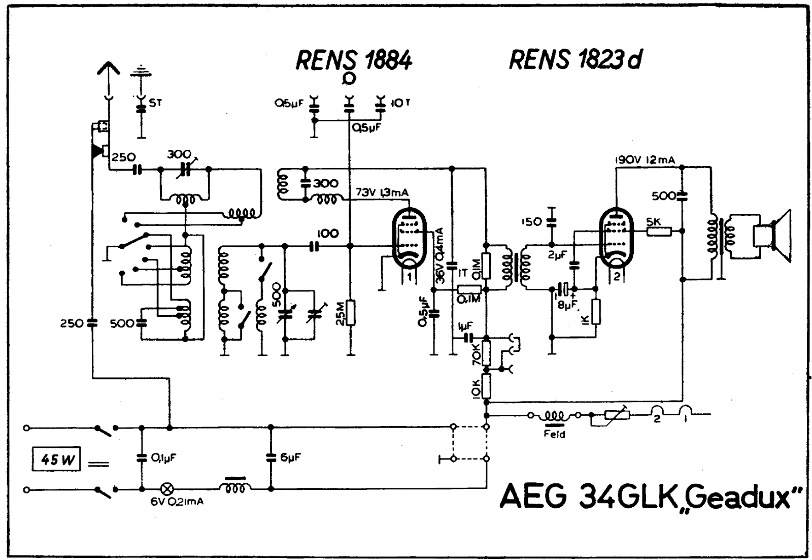 AEG 34gl schematic